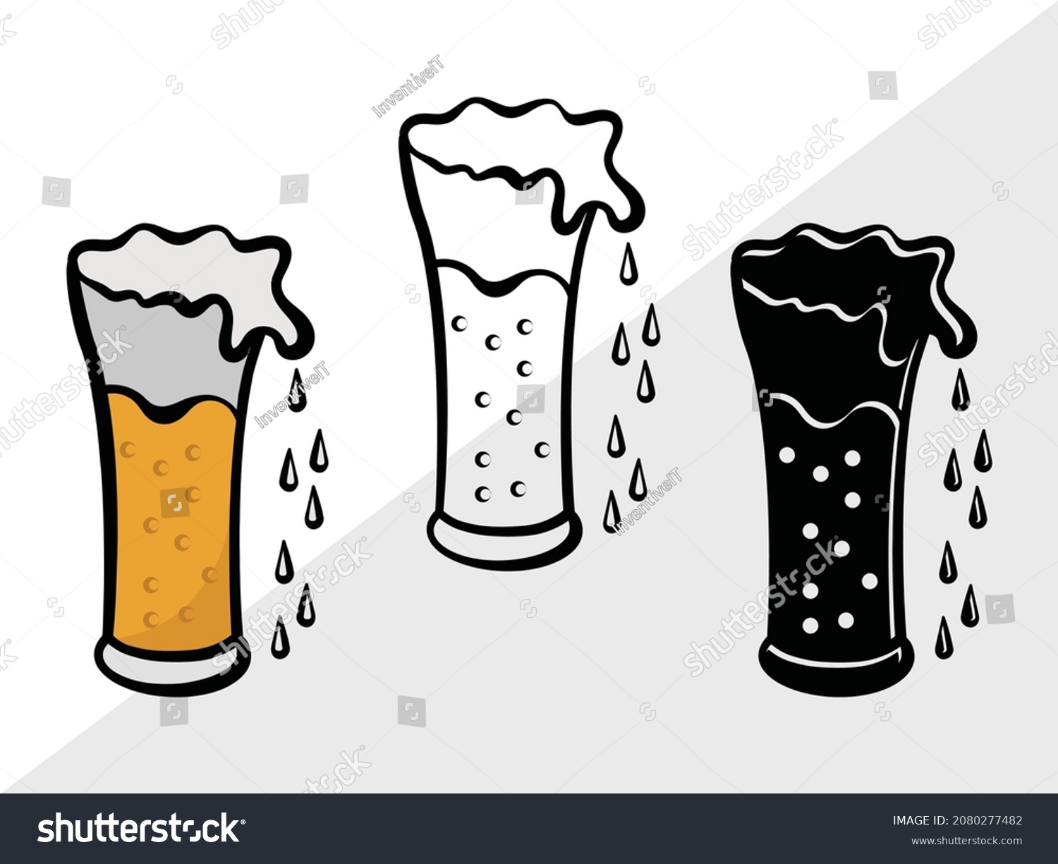 SVG of Beer Mug, Beer Glass, Printable Vector Illustration svg