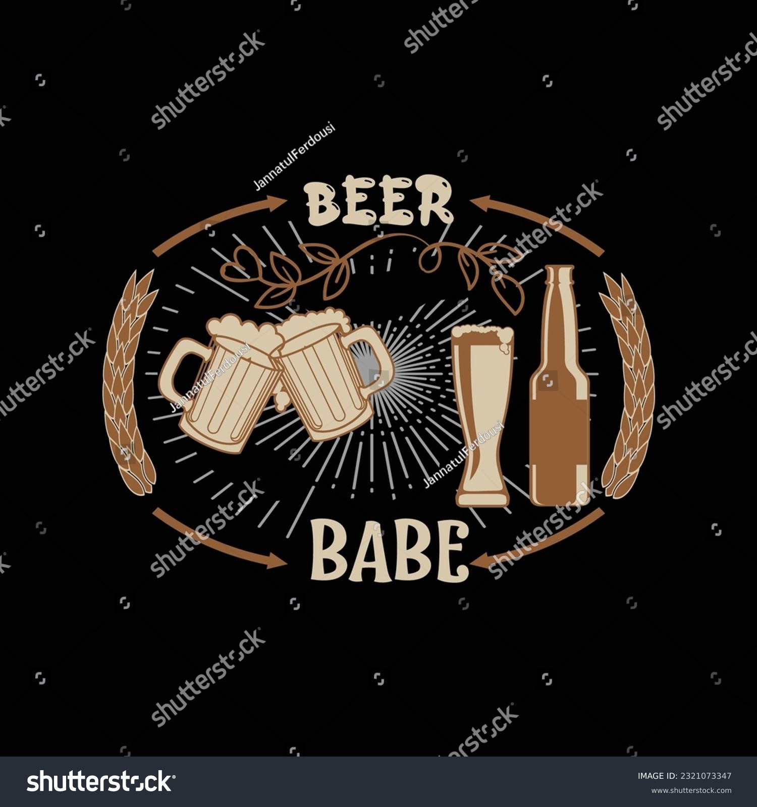 SVG of Beer SVG t-shirt design, Beer eat svg
