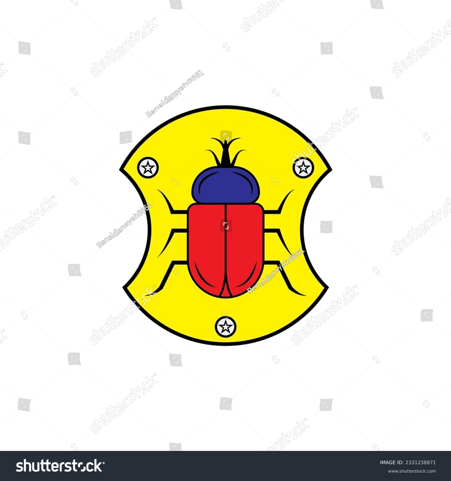 SVG of beetle icon vector illustration logo design svg