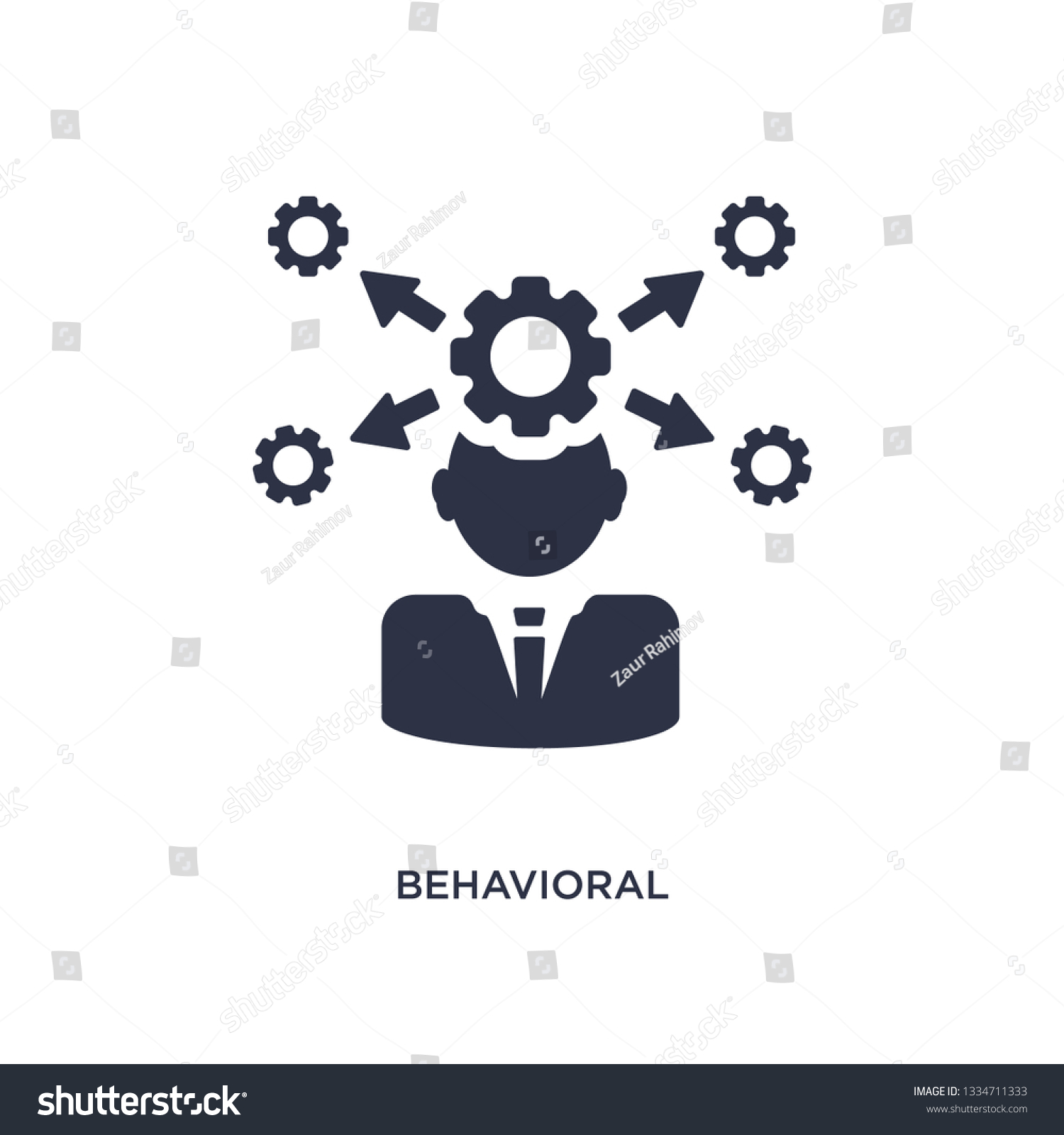 Behavioral Competency Icon Simple Element Illustration: เวกเตอร์สต็อก ...