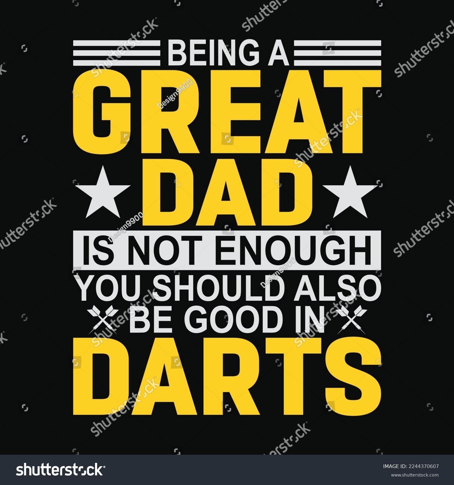 SVG of Being A Great Dad Is Not Enough You Should Also Be Good In Darts svg