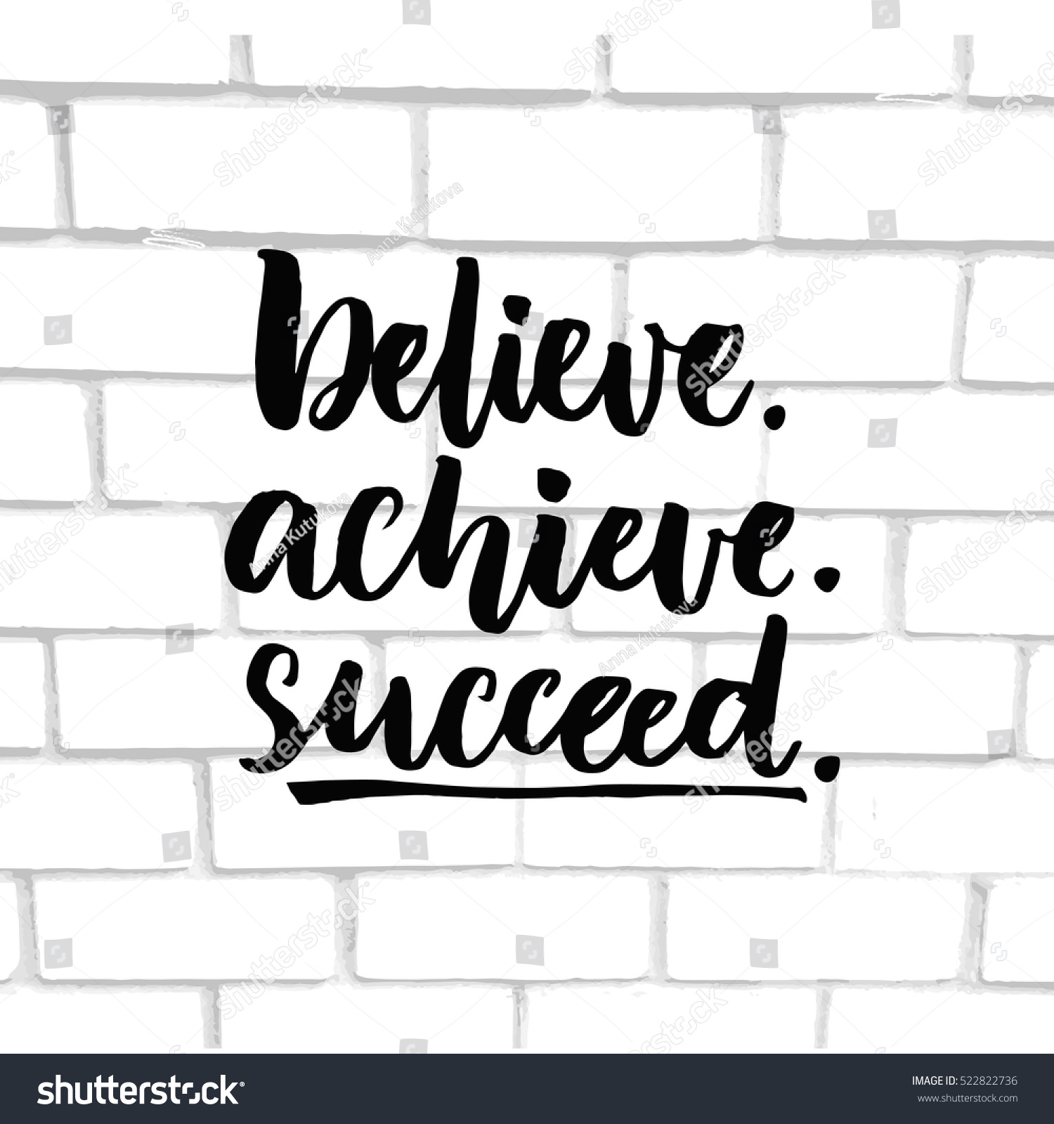 Download Believe Achieve Succeed Inspiration Vector Saying Stock ...