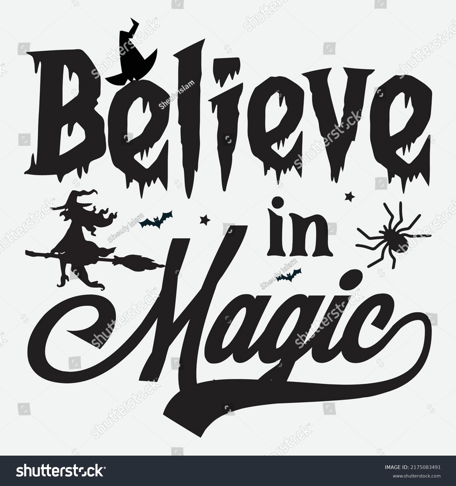 SVG of Believe In Magic Svg T-Shirt Design svg