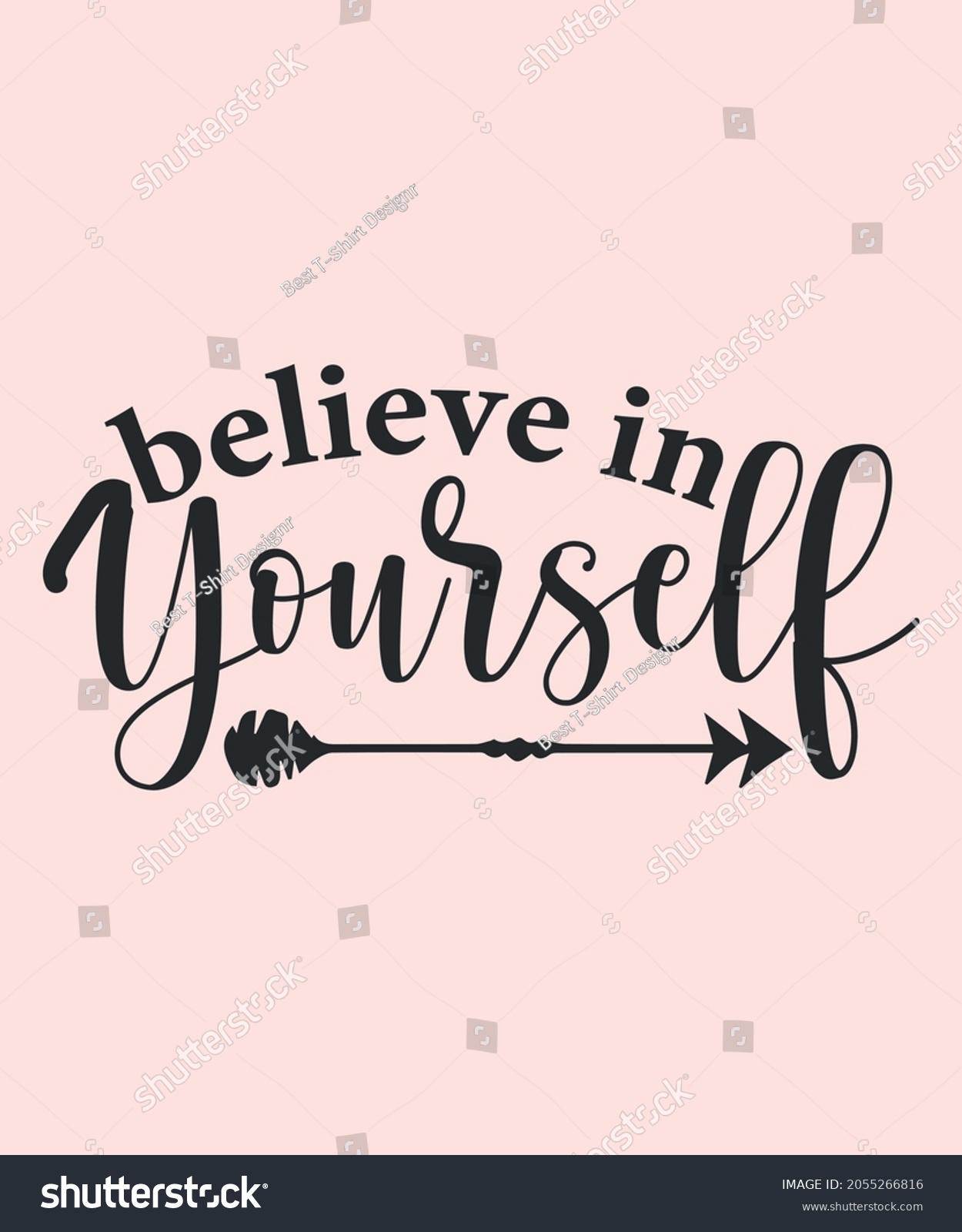 SVG of Believe in yourself motivational svg design svg