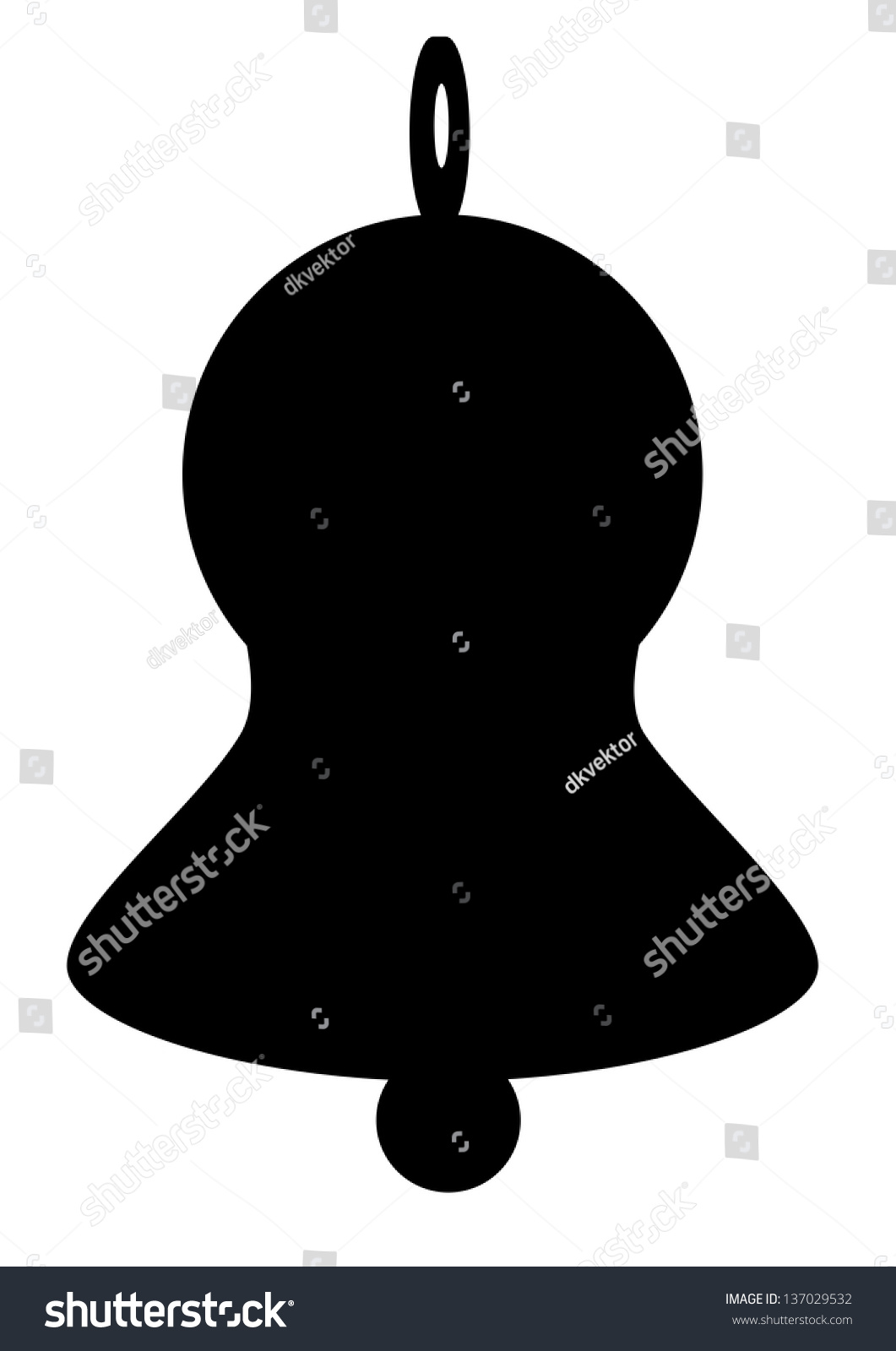 Bell Silhouette Stock Vector Illustration 137029532 : Shutterstock