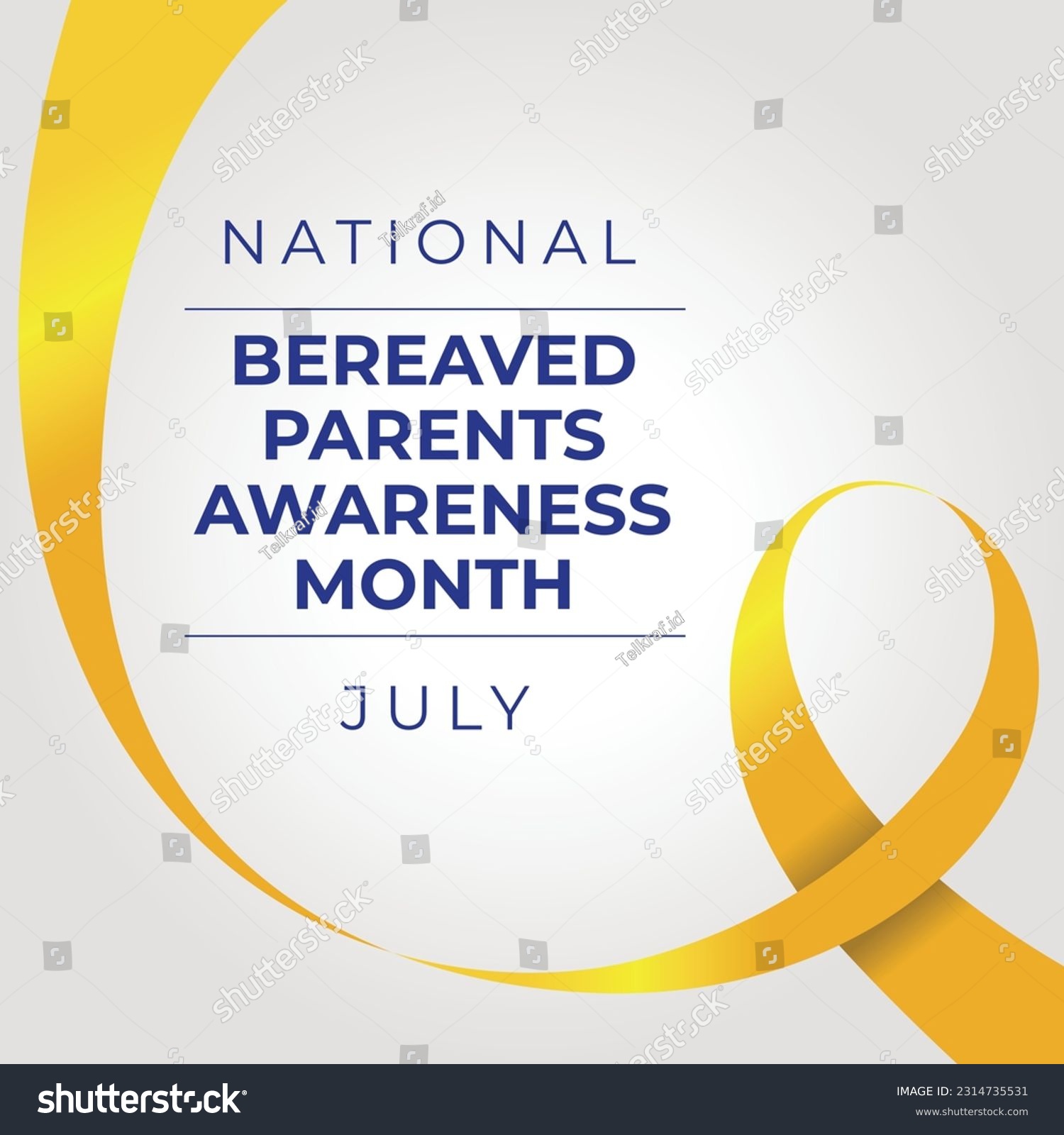SVG of bereaved parents awareness month design template. bereaved parents awareness month ribbon design. yellow ribbon. bereaved parents svg