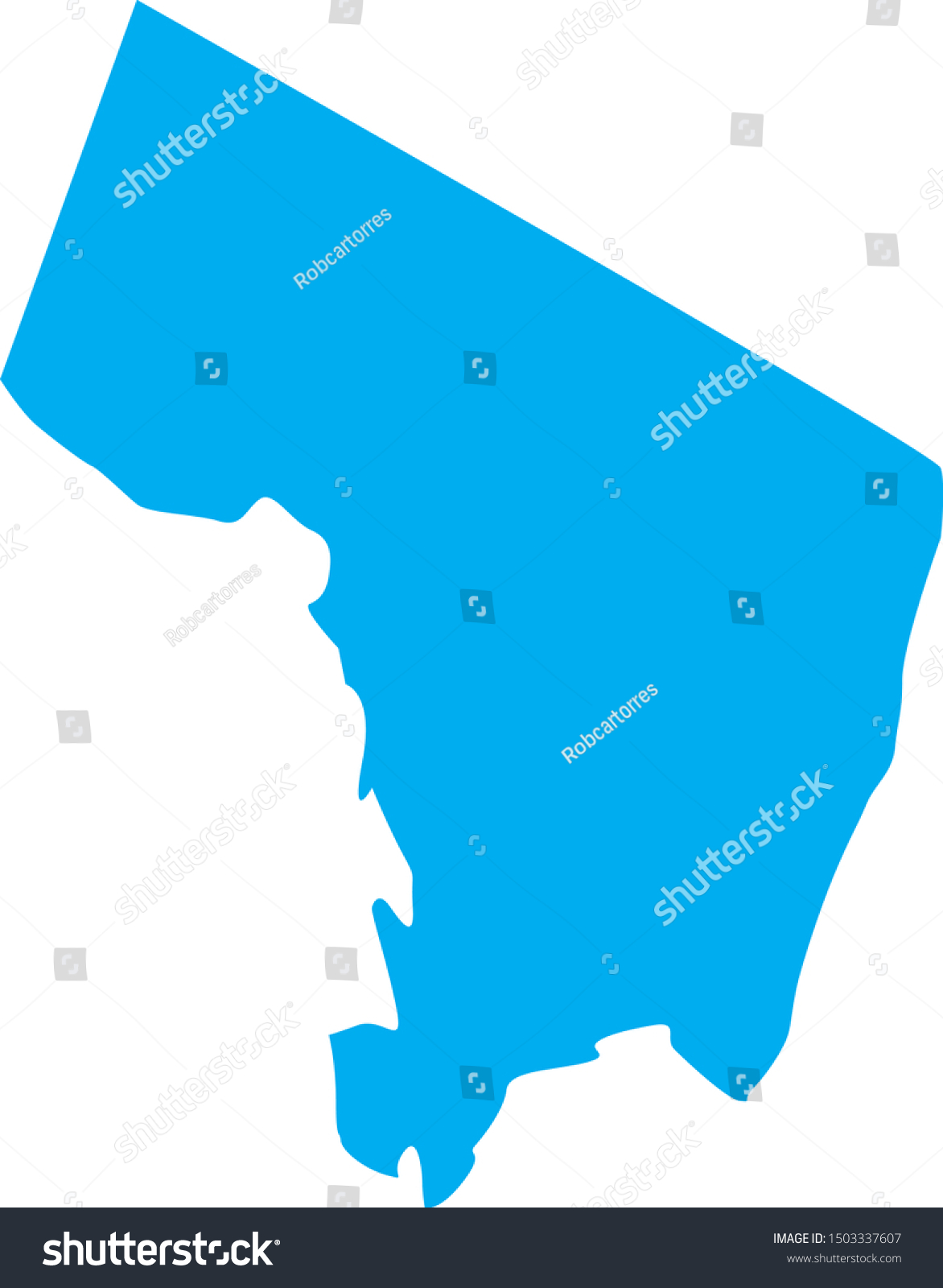 Bergen County Map State New Jersey Stock Vector Royalty Free