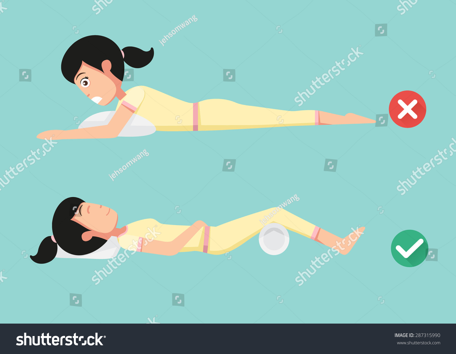 SVG of Best and worst positions for sleeping, illustration, vector svg