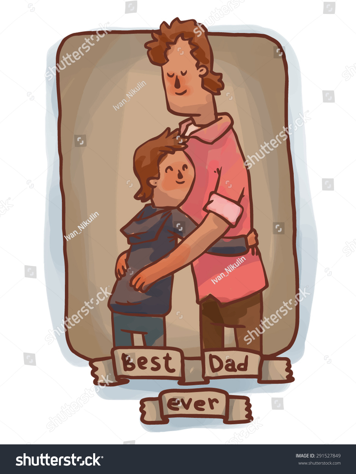 Best Dad Ever Frame Vector Stock Vector (Royalty Free) 291527849