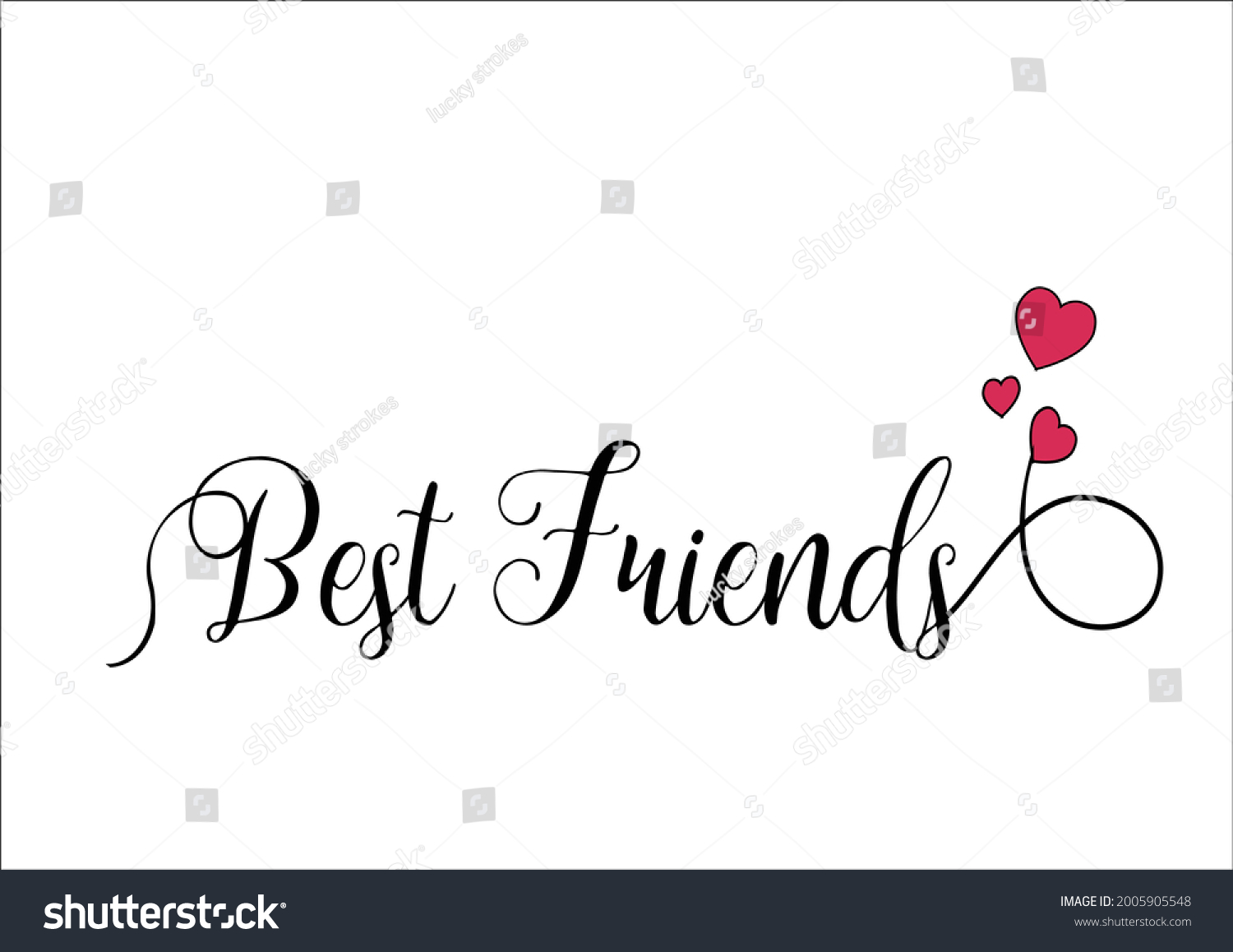 SVG of best friends forever  summer time happiness ı love summer days lettering hand drawn vector art sun flower lettering hand drawn vector art positive stationary bff friendship soul sister with red hearts svg