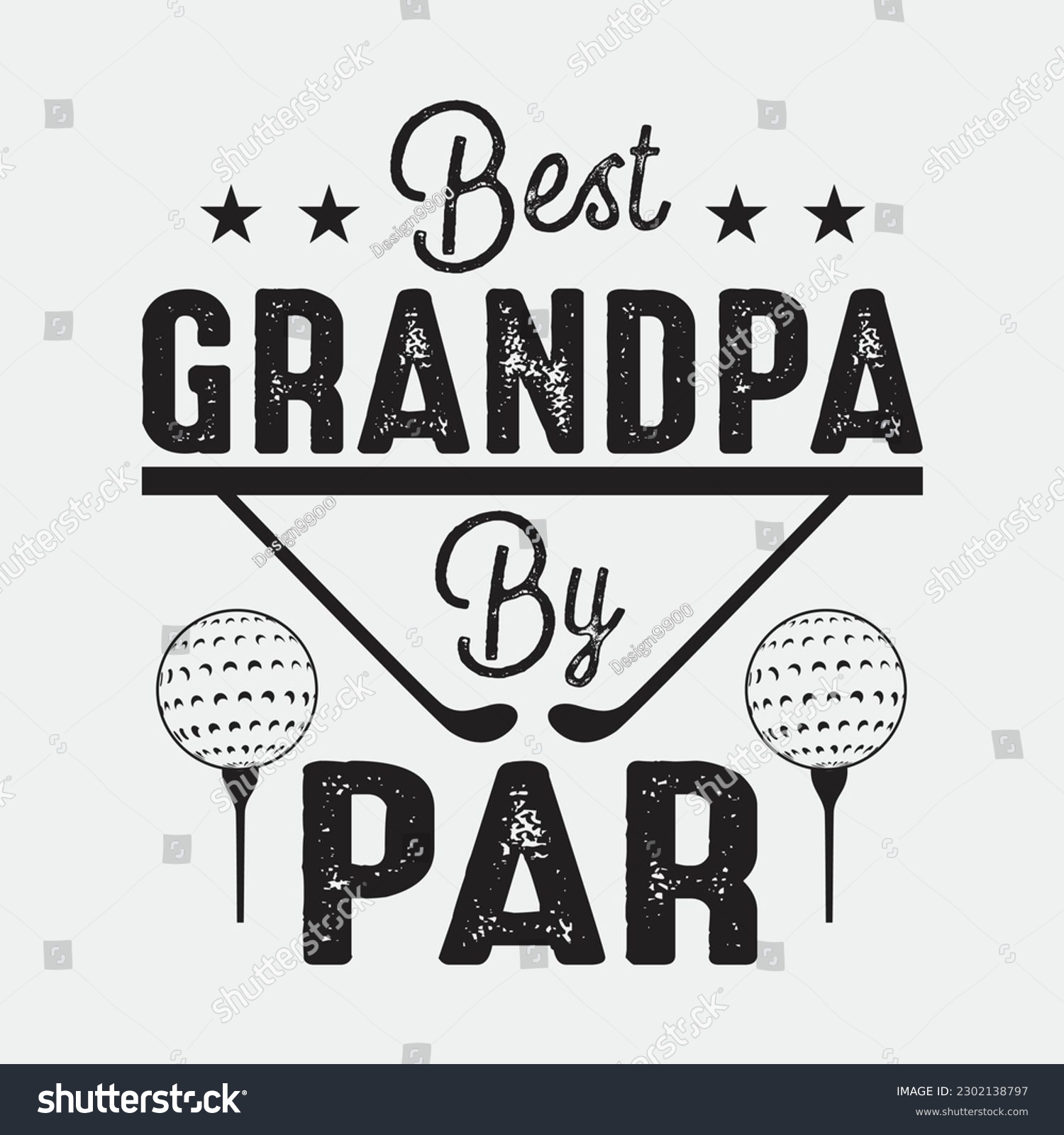 SVG of Best Grandpa By Par - Funny Golf T-Shirt Father's Day Gift svg