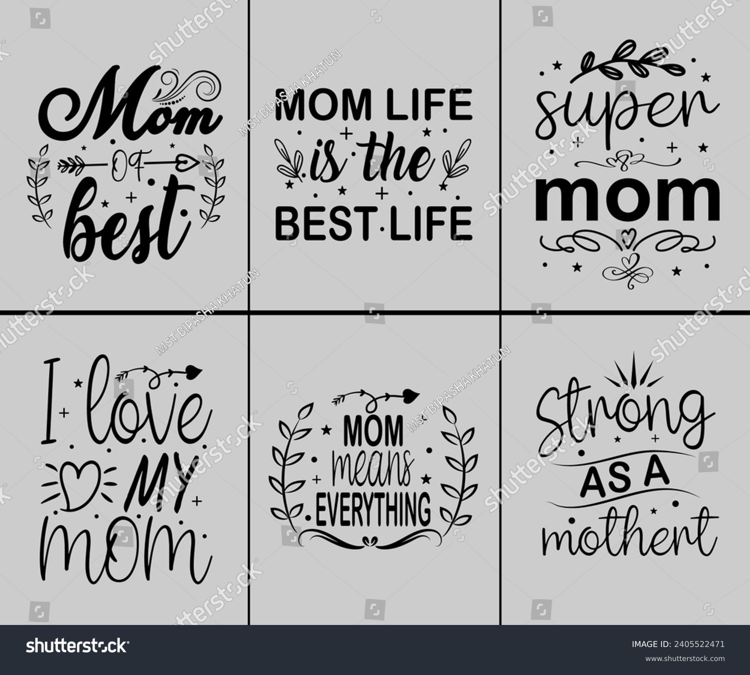 SVG of Best Mom birthday bundle t shirt, Mom of the sweet  svg