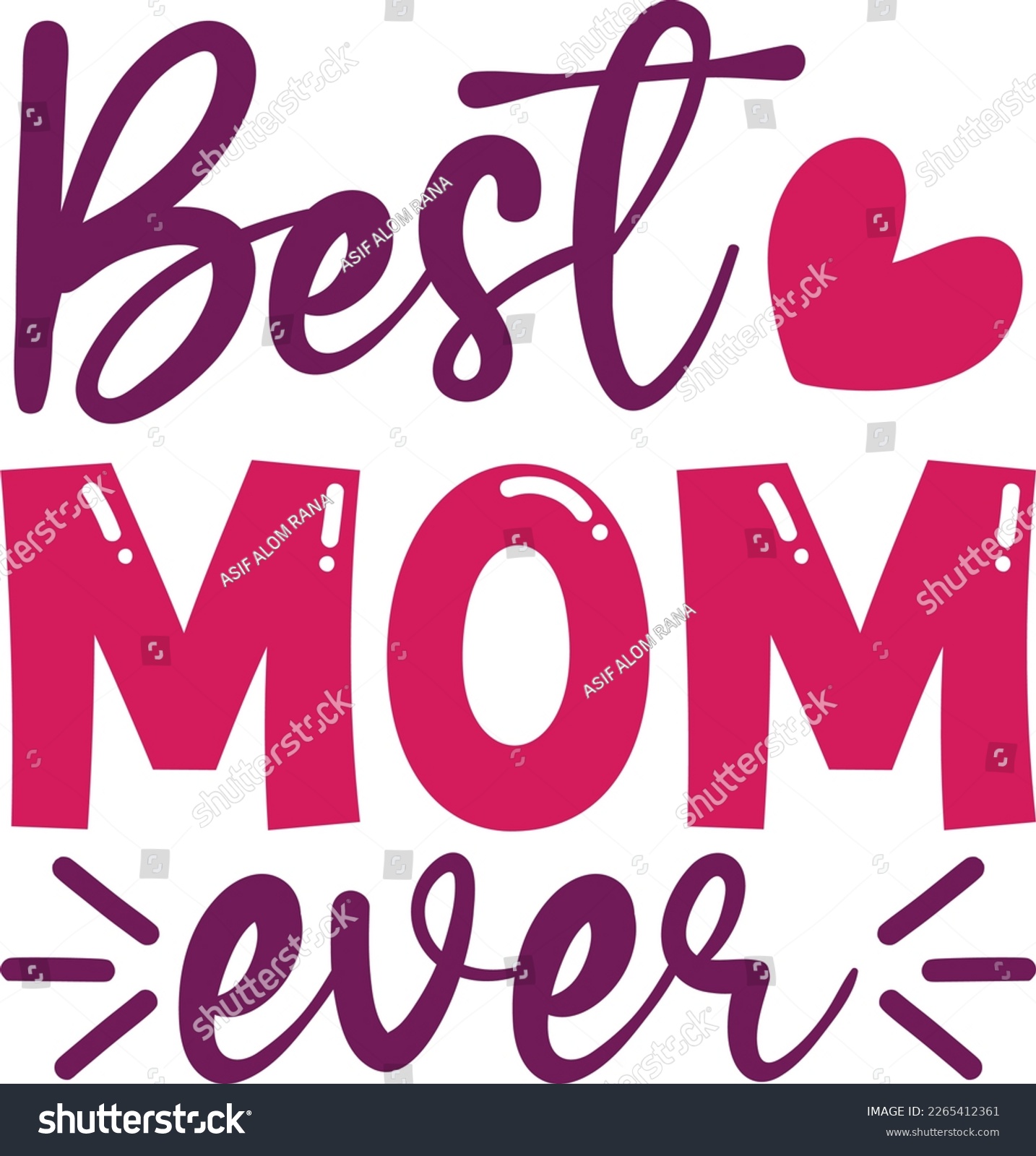 SVG of Best mom ever SVG Design svg