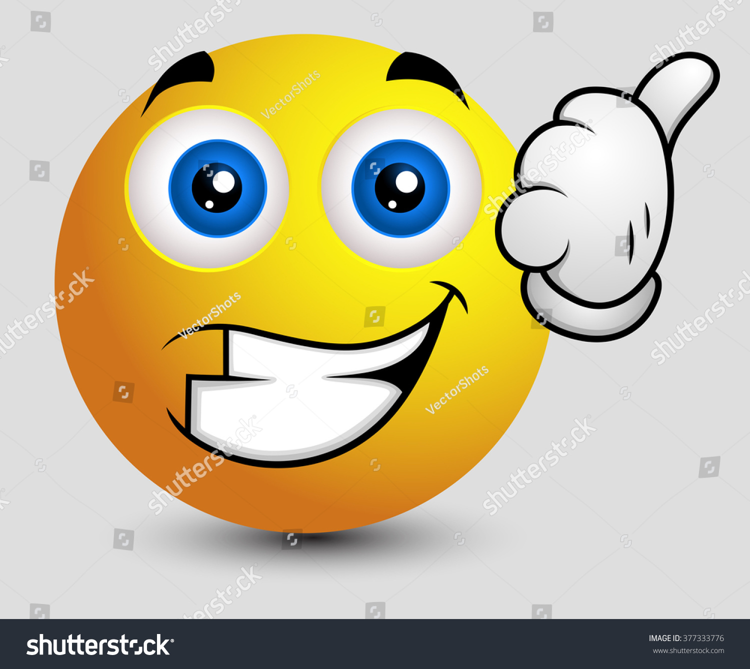 Best Luck Emoji Smiley Emoticon Stock Vector 377333776 - Shutterstock