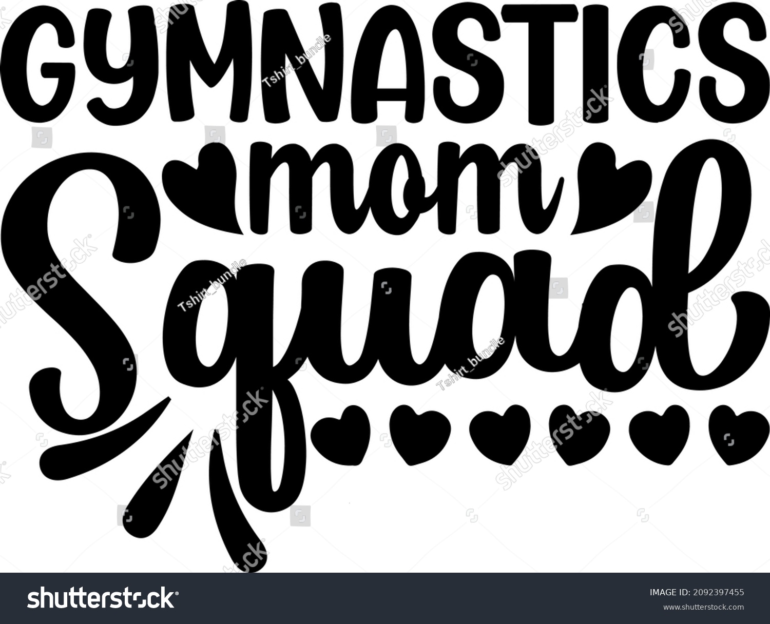 SVG of Best Quotes Gymnastics Mom Squad Svg Design svg