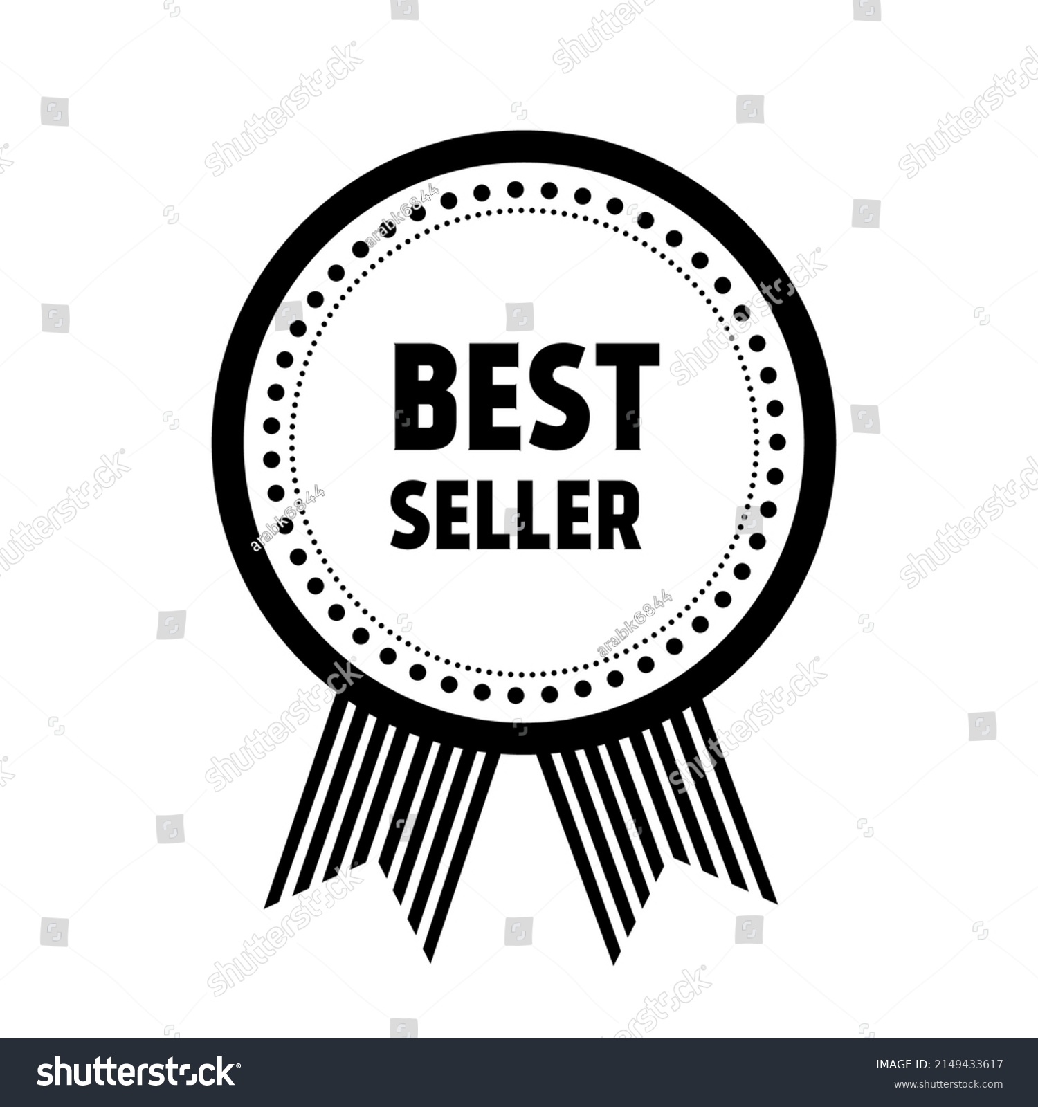 Best Seller Badge Logo Quality Badge Stock Vector (Royalty Free ...