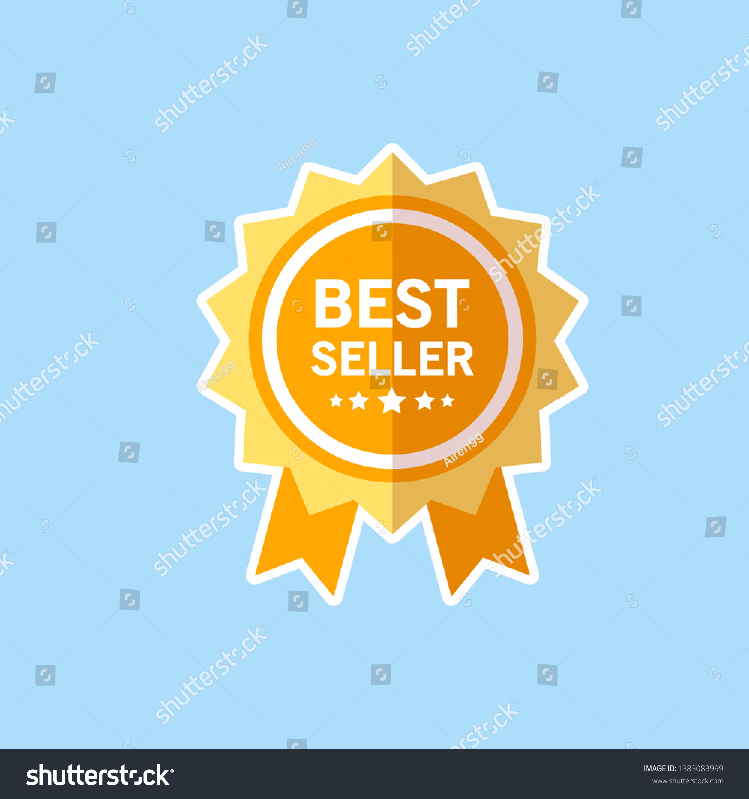 Best Seller Vector Flat Design Stock Vector (Royalty Free) 1383083999