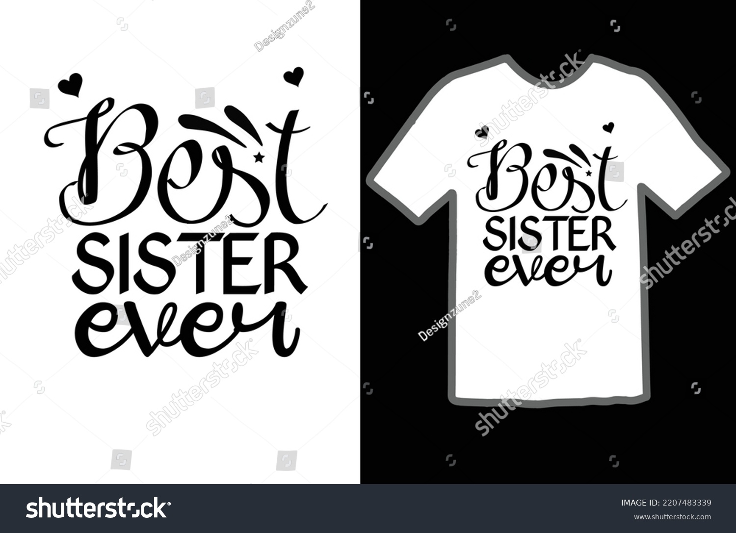 SVG of Best sister ever svg design svg