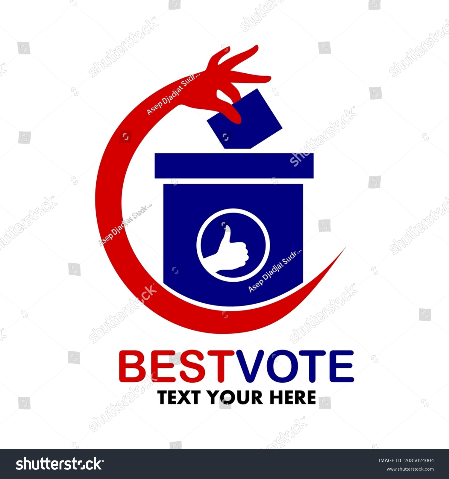 Best Vote Vector Logo Template Illustrationthis Stock Vector (Royalty ...