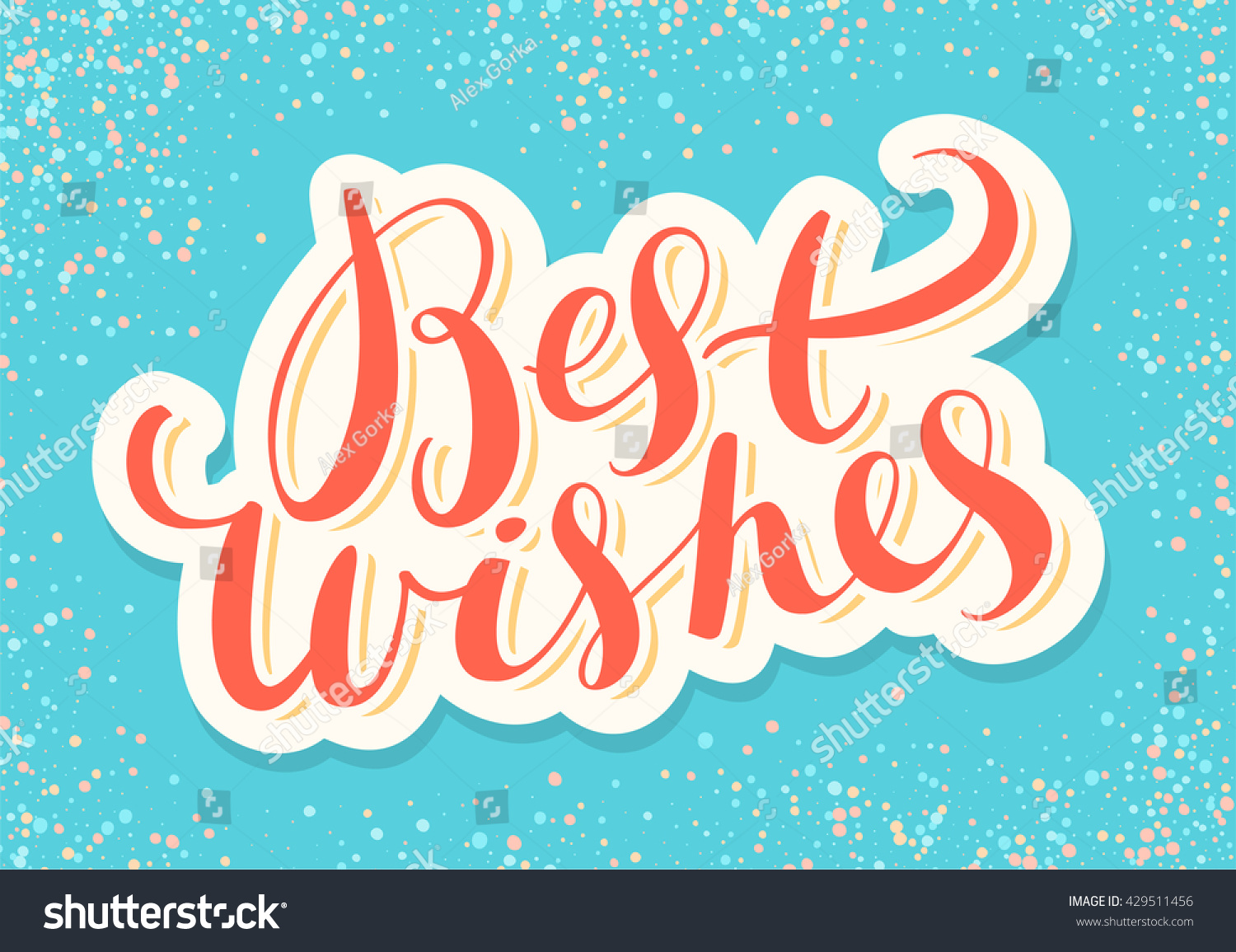 Best Wishes Card Stock Vector 429511456 - Shutterstock