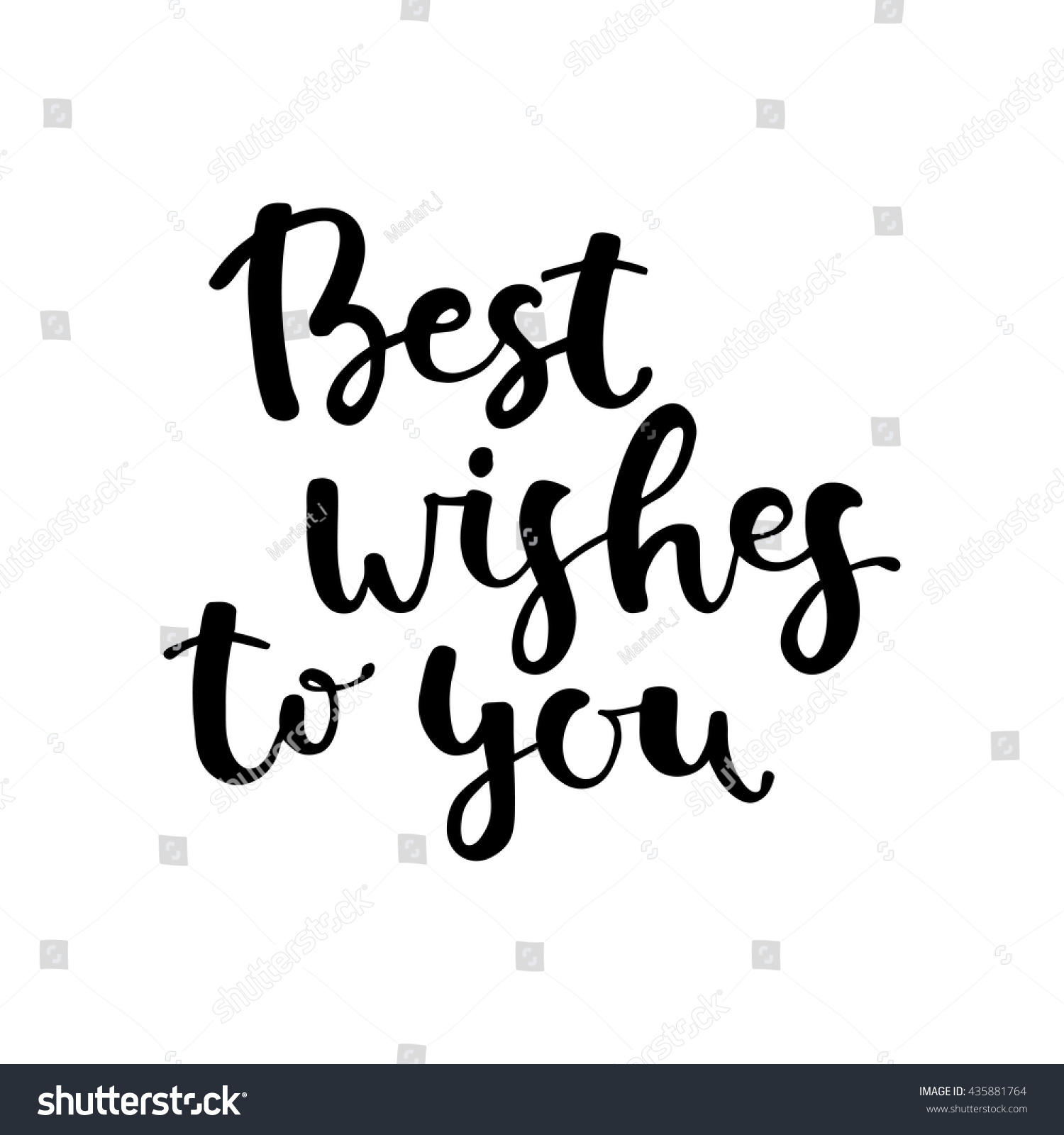 Best Wishes Happy Birthday Hand Drawn Stock Vector 435881764 - Shutterstock