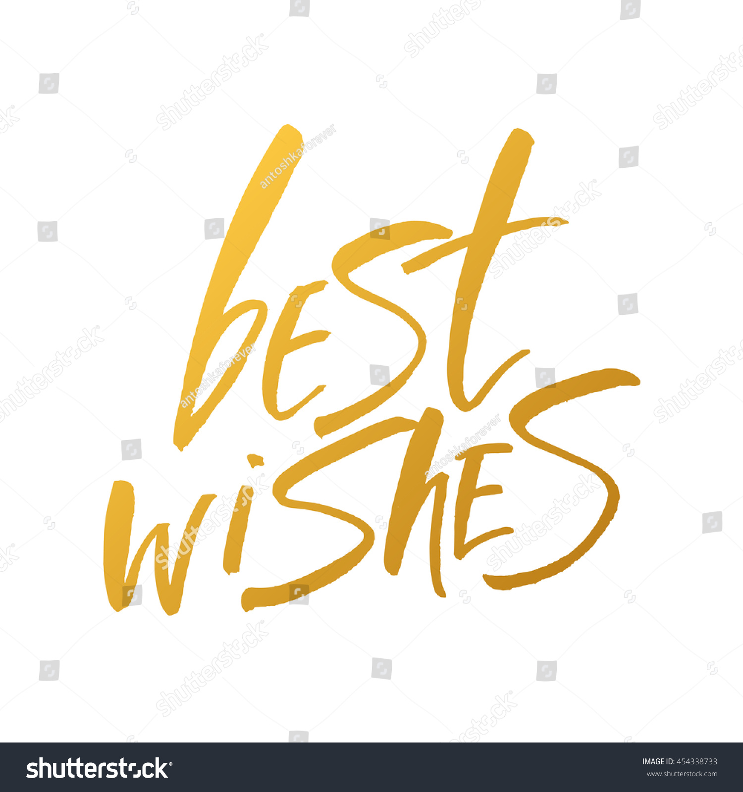 Best Wishes Lettering Best Wishes Inscription Stock Vector (Royalty ...