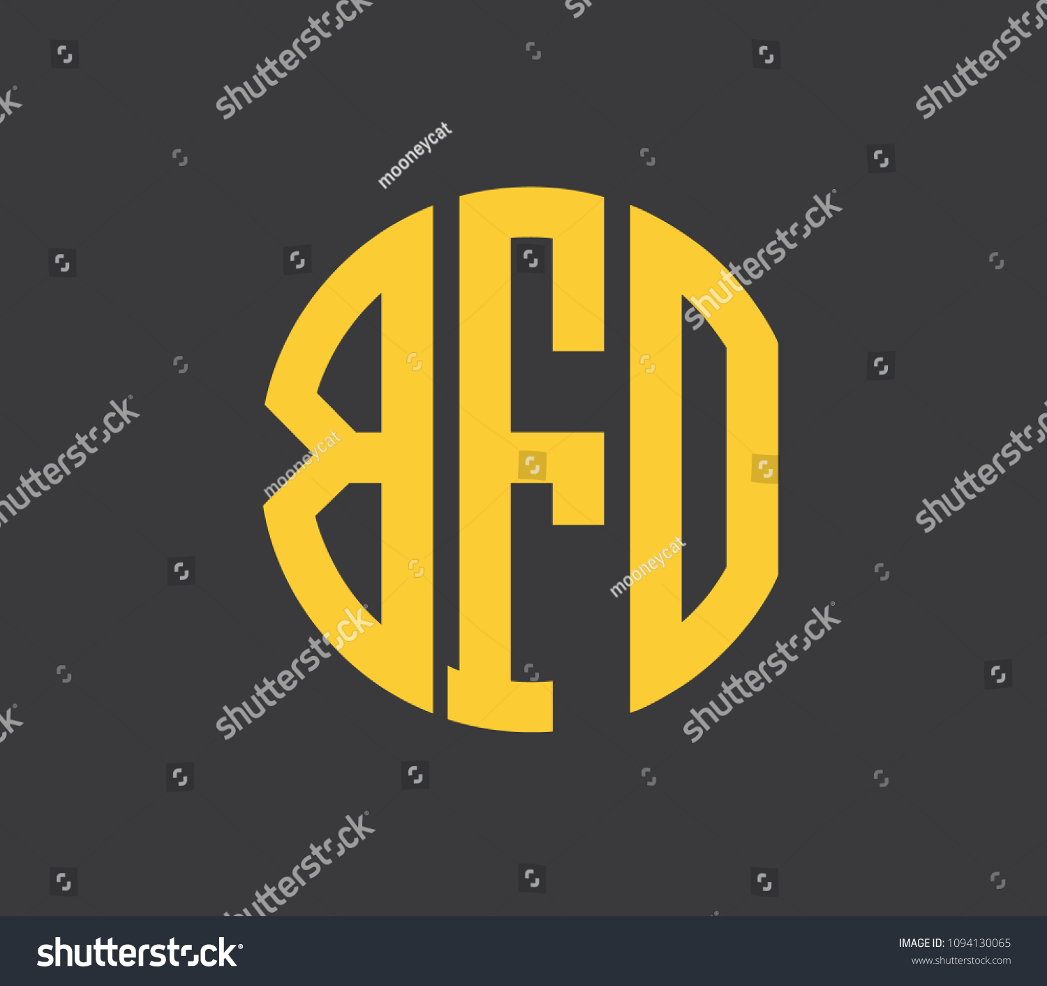 Bfo Letter Alphabet Abstract Logo Vector のベクター画像素材 ロイヤリティフリー