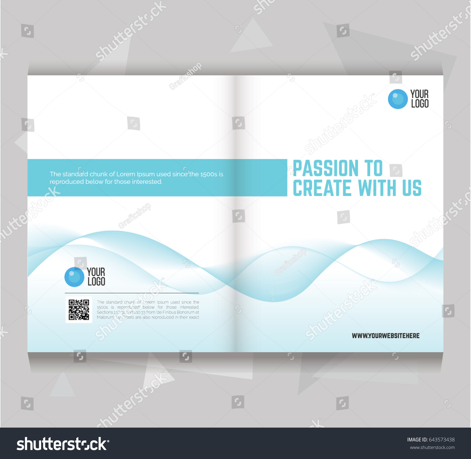 two fold brochure template