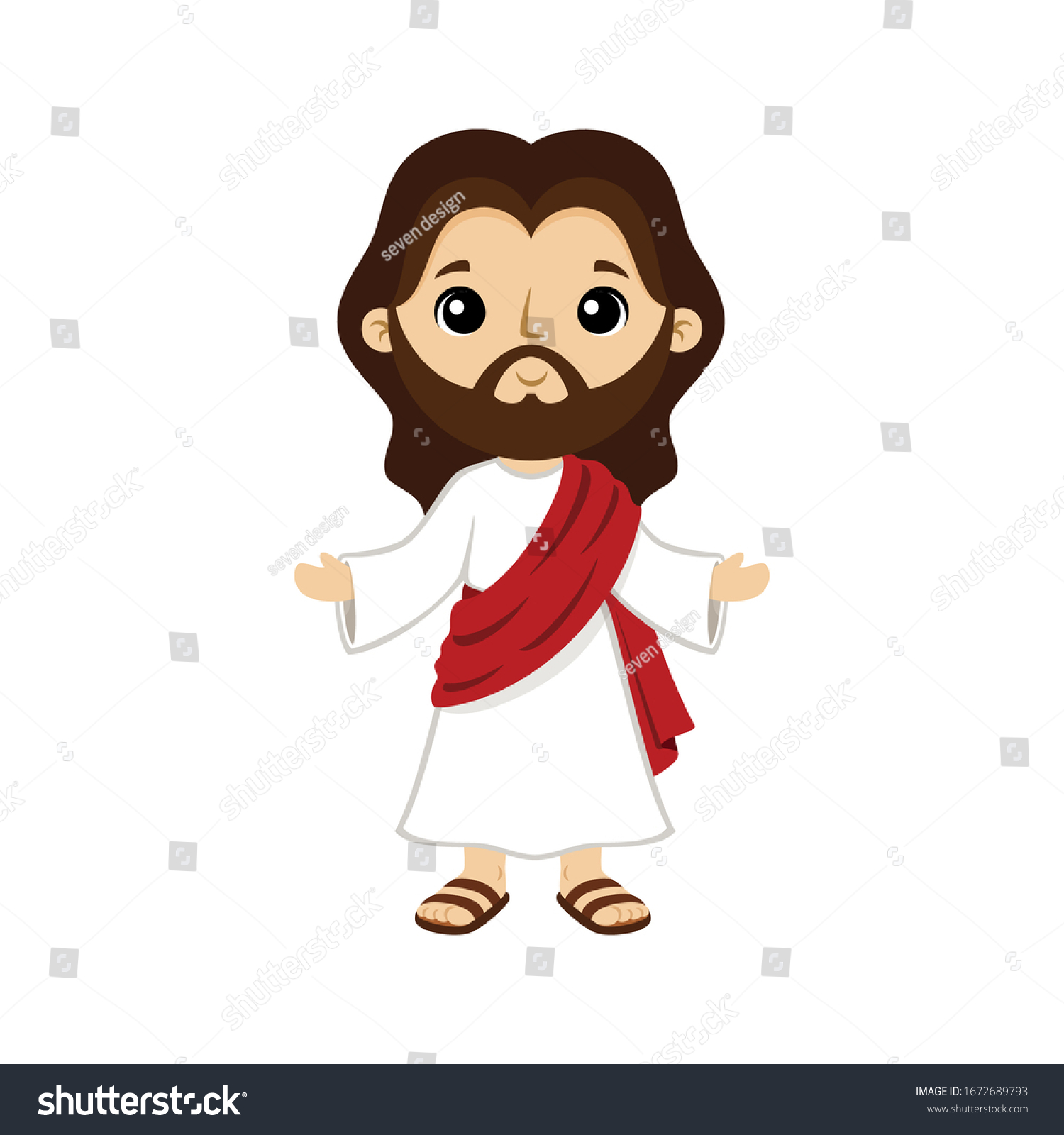 Bible Story Illustration Little Boy Role Stock Vector (Royalty Free ...