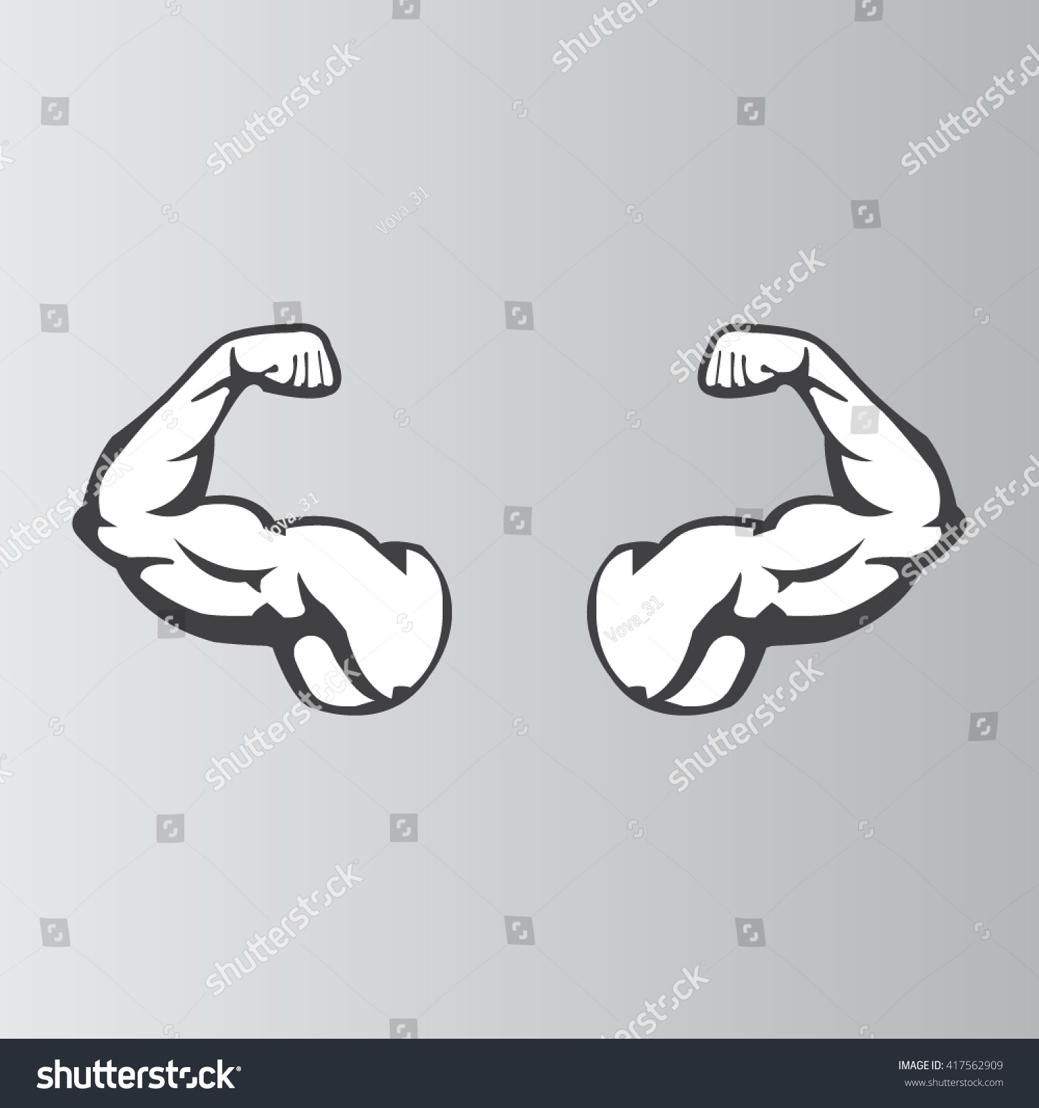 Download Biceps Flex Arm Vector Icon Stock Vector 417562909 ...