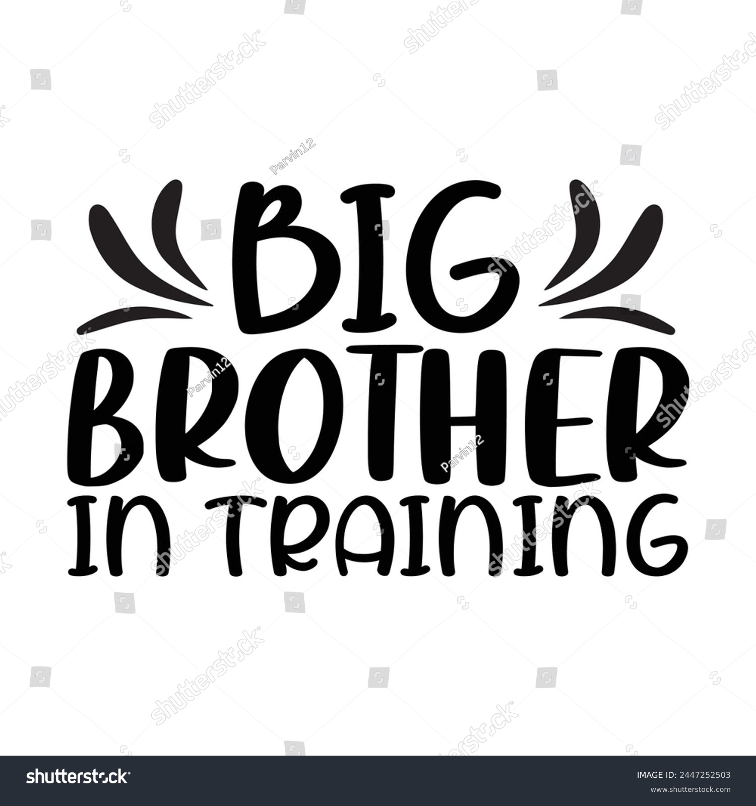 SVG of Big brother in training vector svg