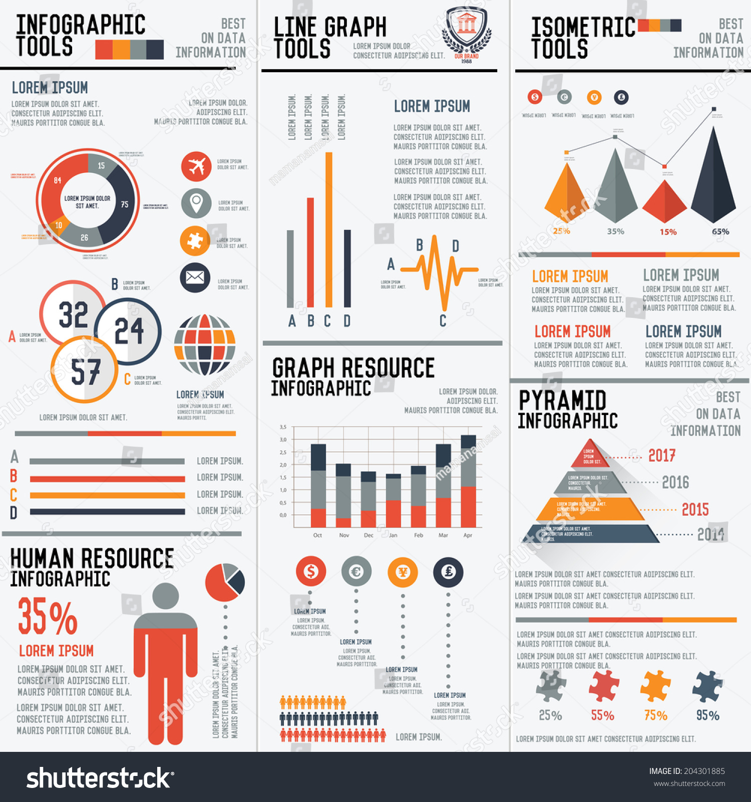 Big 3 Column Infographic Elements Vector Set For Your Projects To Make ...