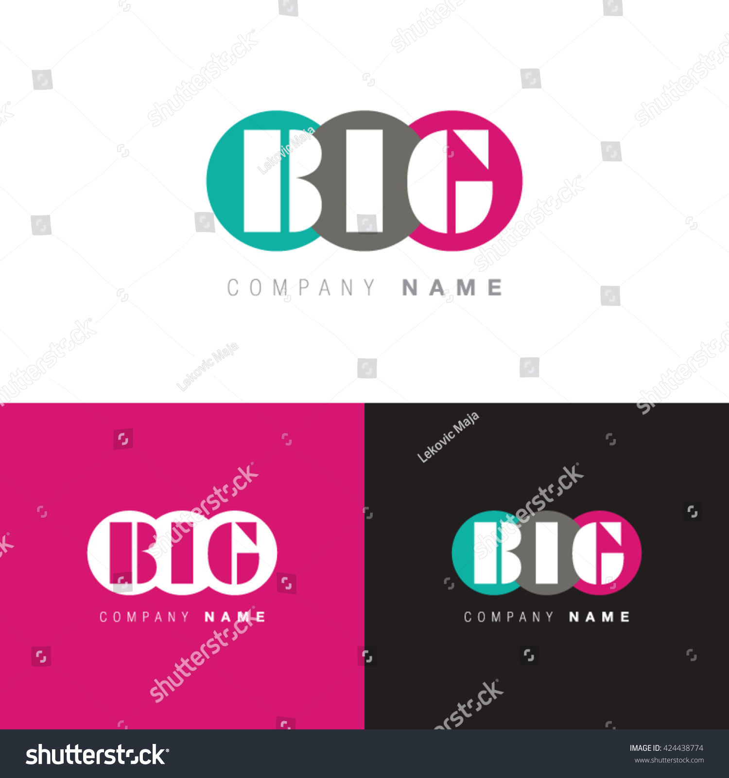 big-company-name-logo-modern-colorful-stock-vector-royalty-free-424438774