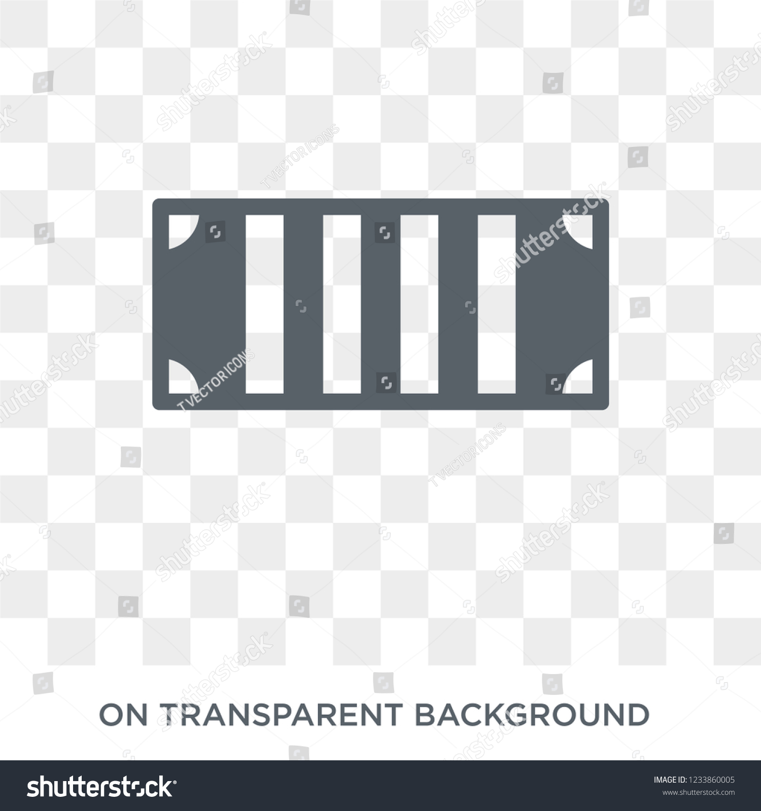 Big Crate Icon Trendy Flat Vector Stock Vector (Royalty Free