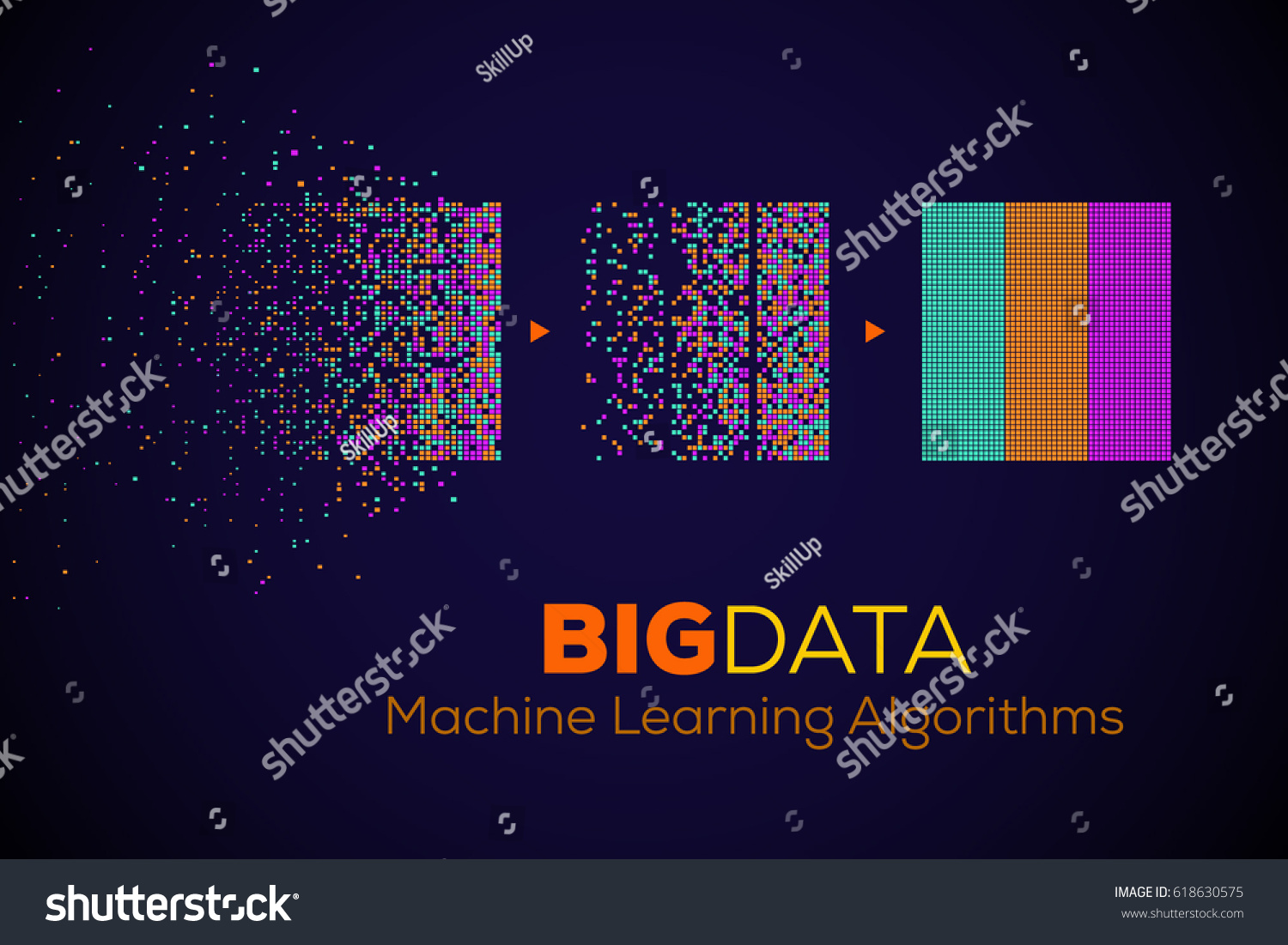 Big Data Machine Learning Algorithms Analysis Stock Vector (royalty 