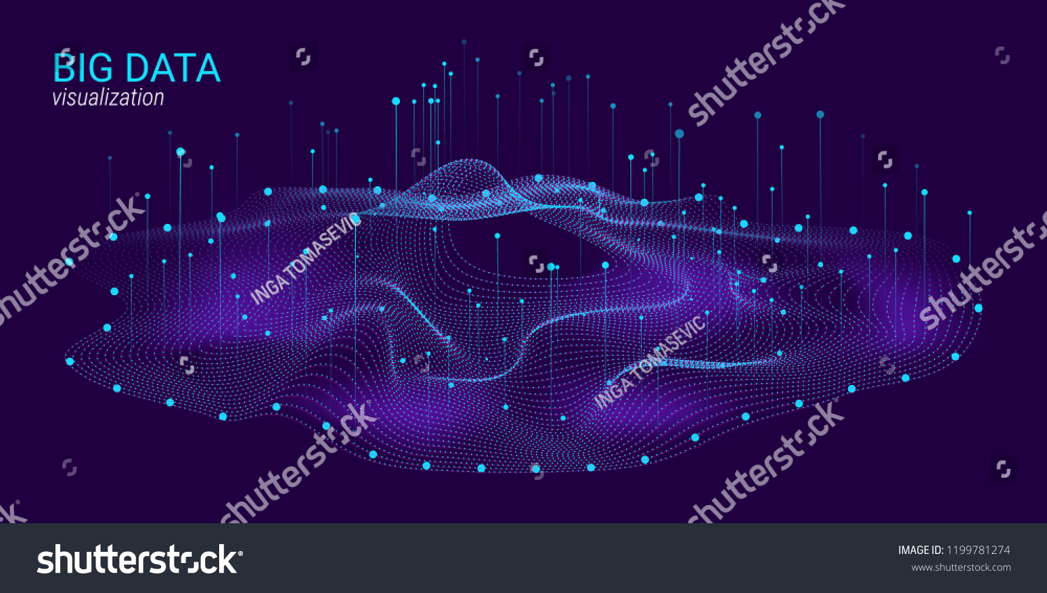 Big Data Vector Visualization 3d Futuristic Stock Vector Royalty Free Big Data Vector Visualization 3d Futuristic Stock Vector Royalty Free