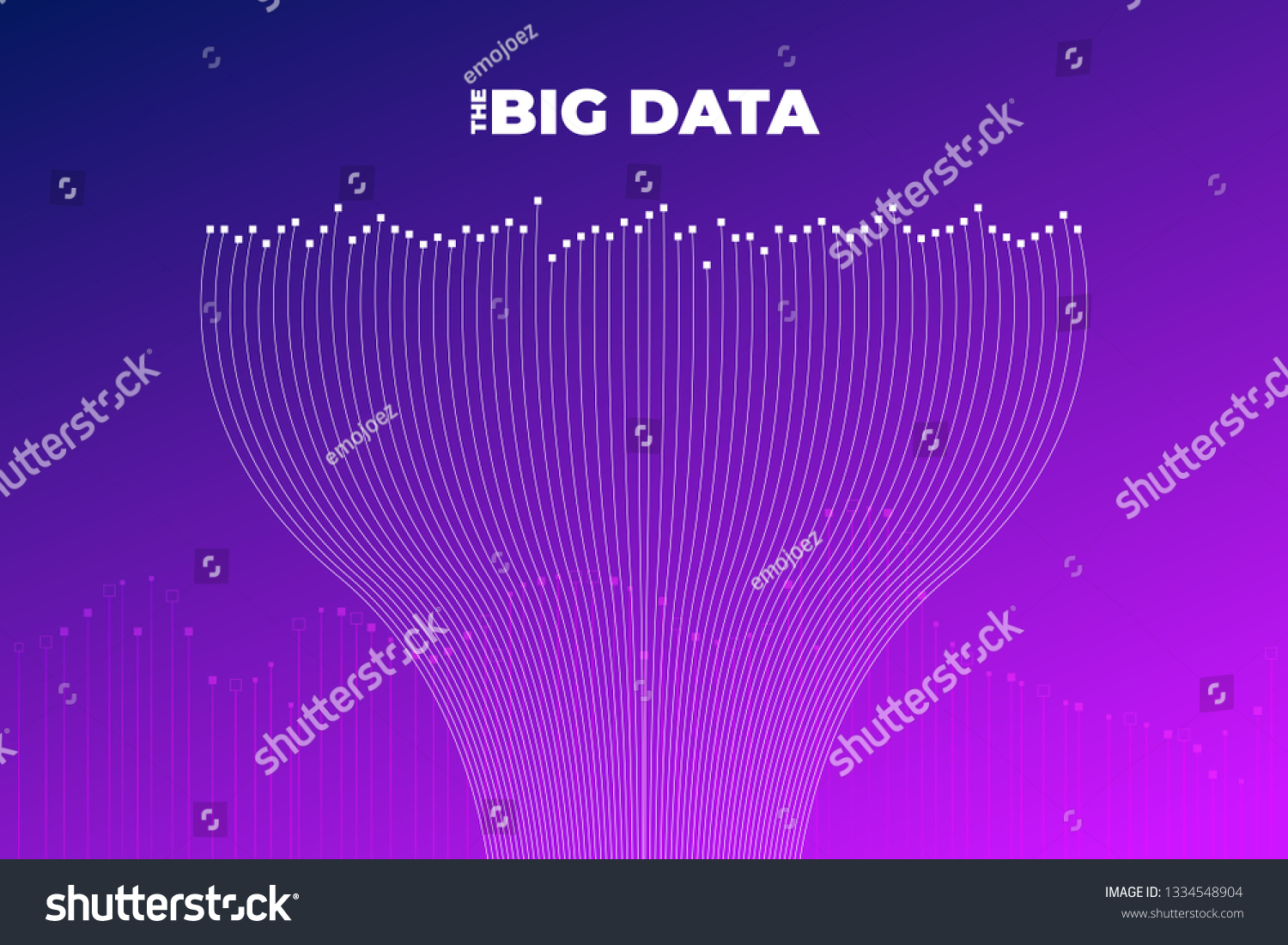 Big Data Visualization Visual Data Complexity Stock Vector (Royalty ...