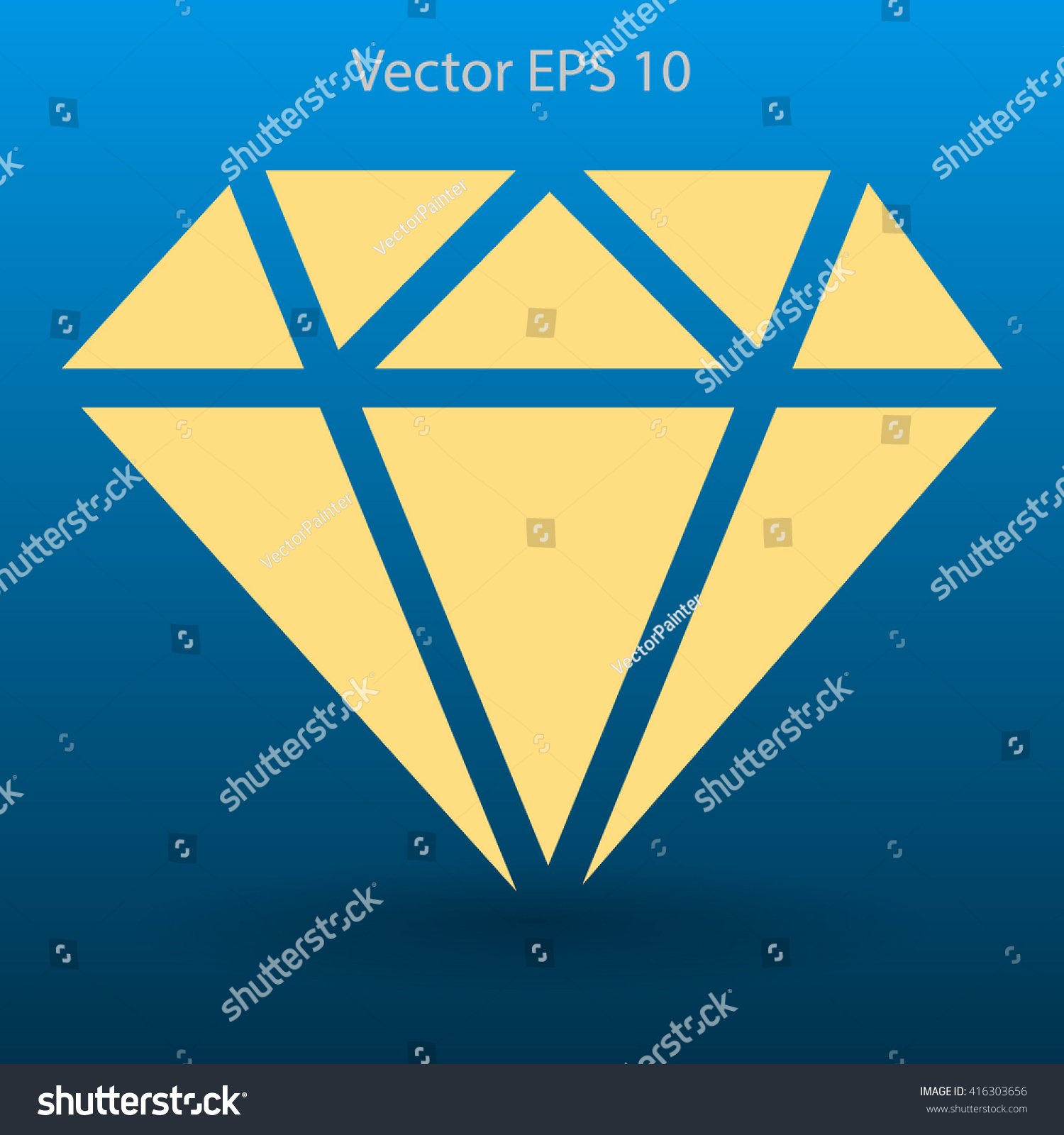 Big Diamond Vector Illustration: เวกเตอร์สต็อก (ปลอดค่าลิขสิทธิ์ ...