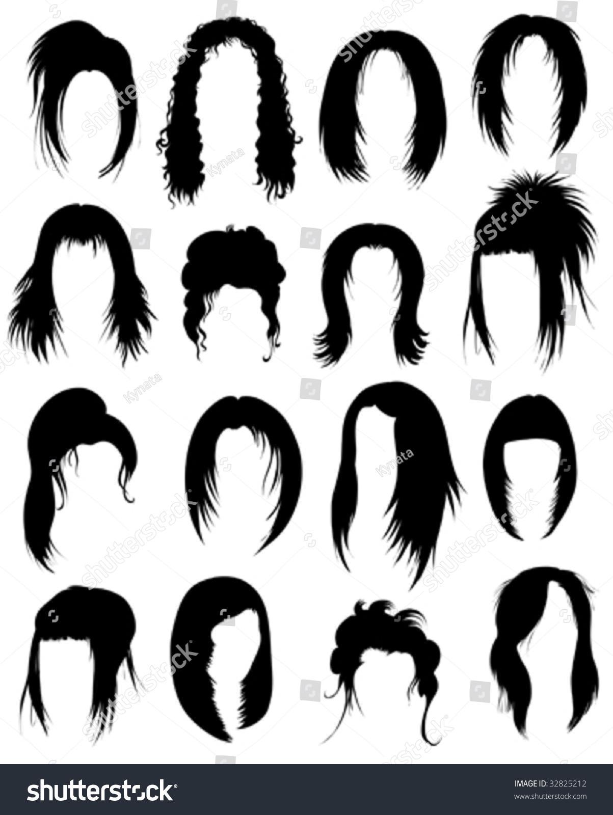 Big Set Of Black Hair Styling For Woman (From My Big 