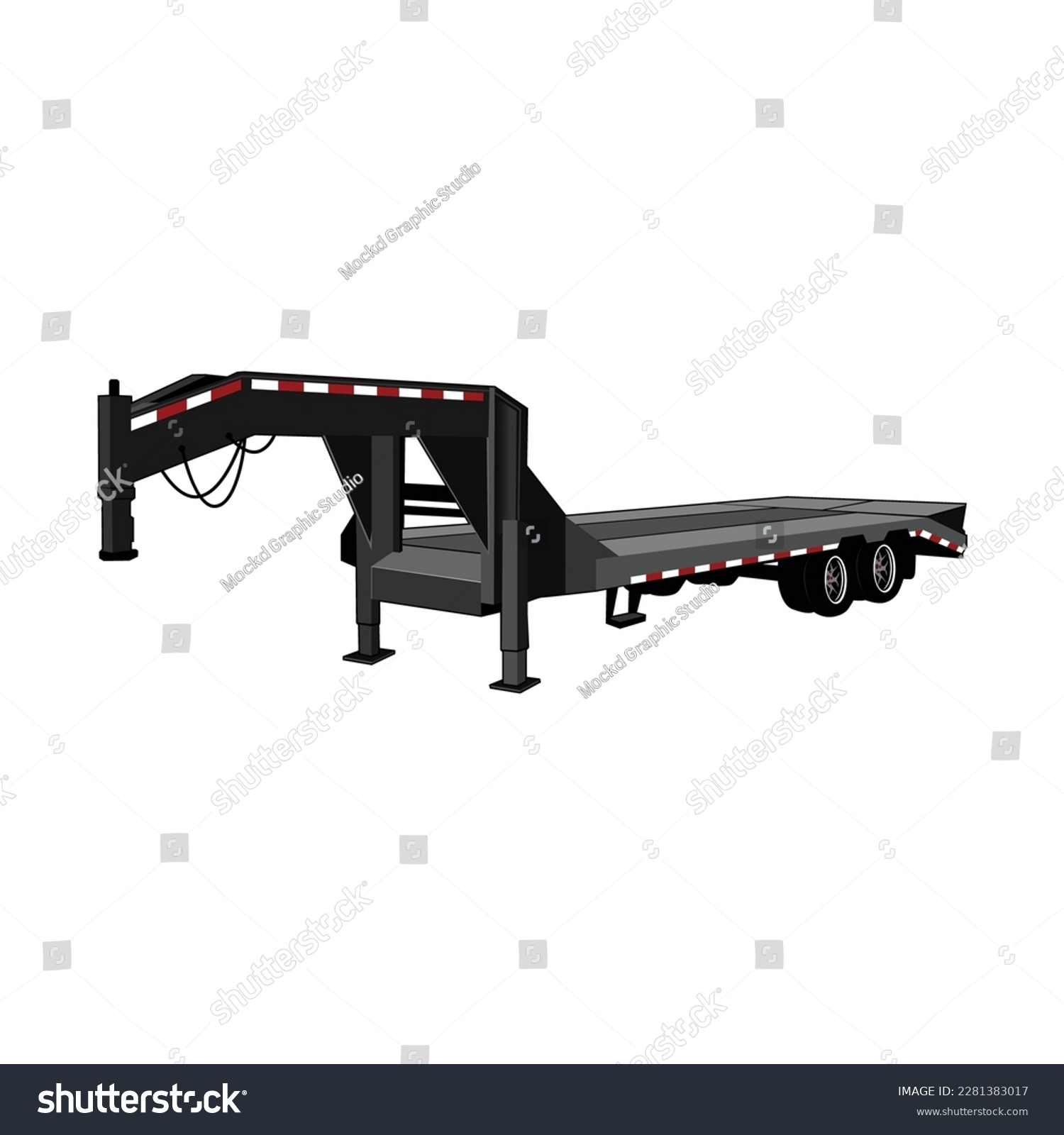 SVG of Big Tex Trailers vector Design isolated on white background svg