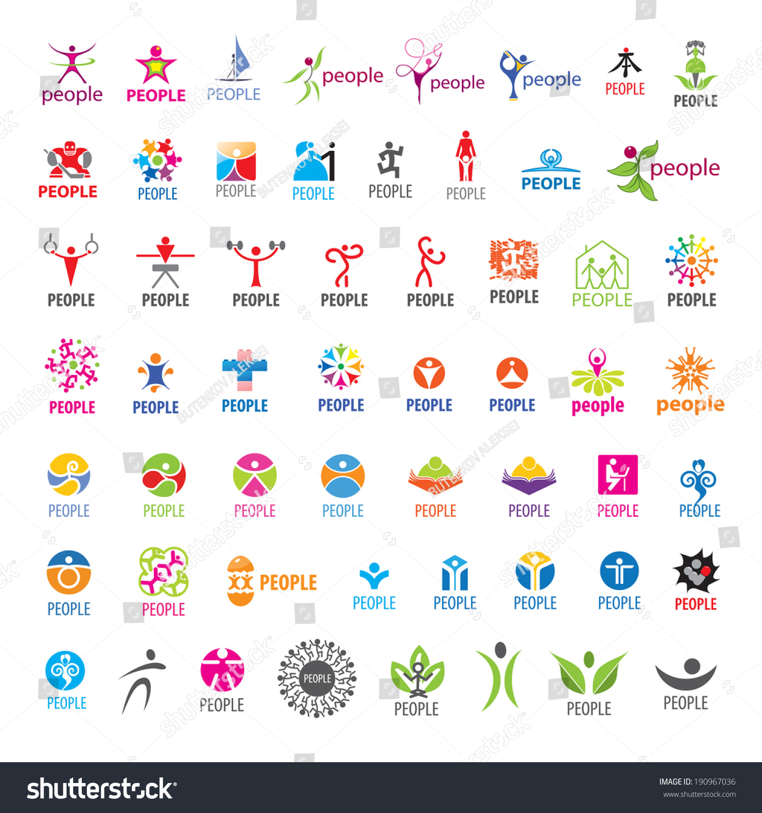 Biggest Collection Vector Icons People Stock Vector (Royalty Free ...