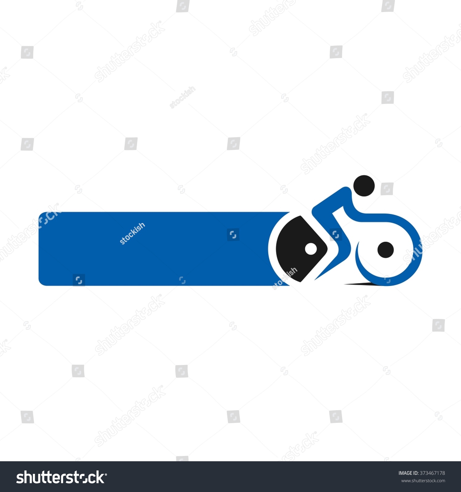 Bike Logo Vector Stock Vector 373467178 - Shutterstock