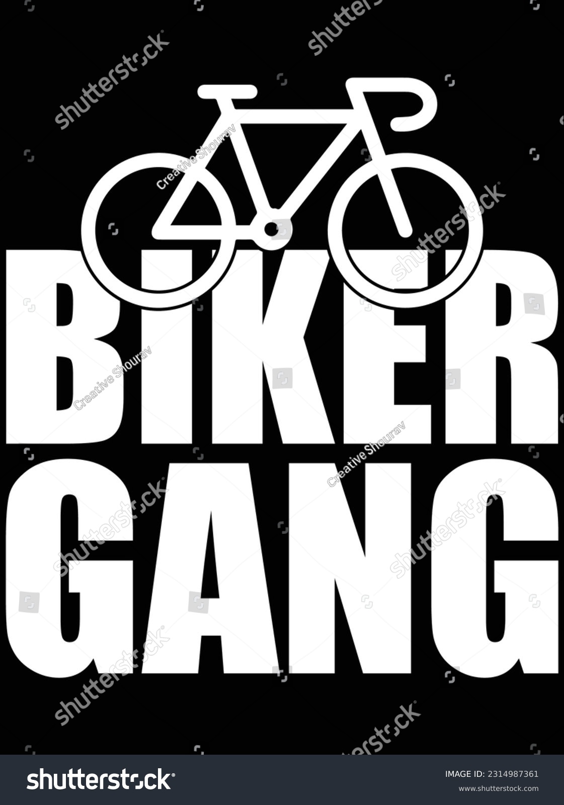 SVG of Biker gang vector art design, eps file. design file for t-shirt. SVG, EPS cuttable design file svg