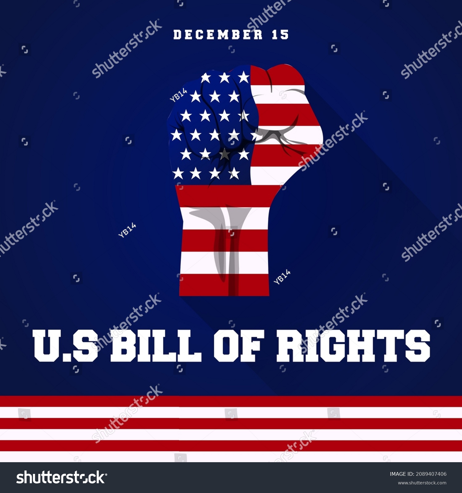 SVG of Bill of rights day theme poster. Vector illustration. Suitable for Poster, Banners, campaign and greeting card. svg