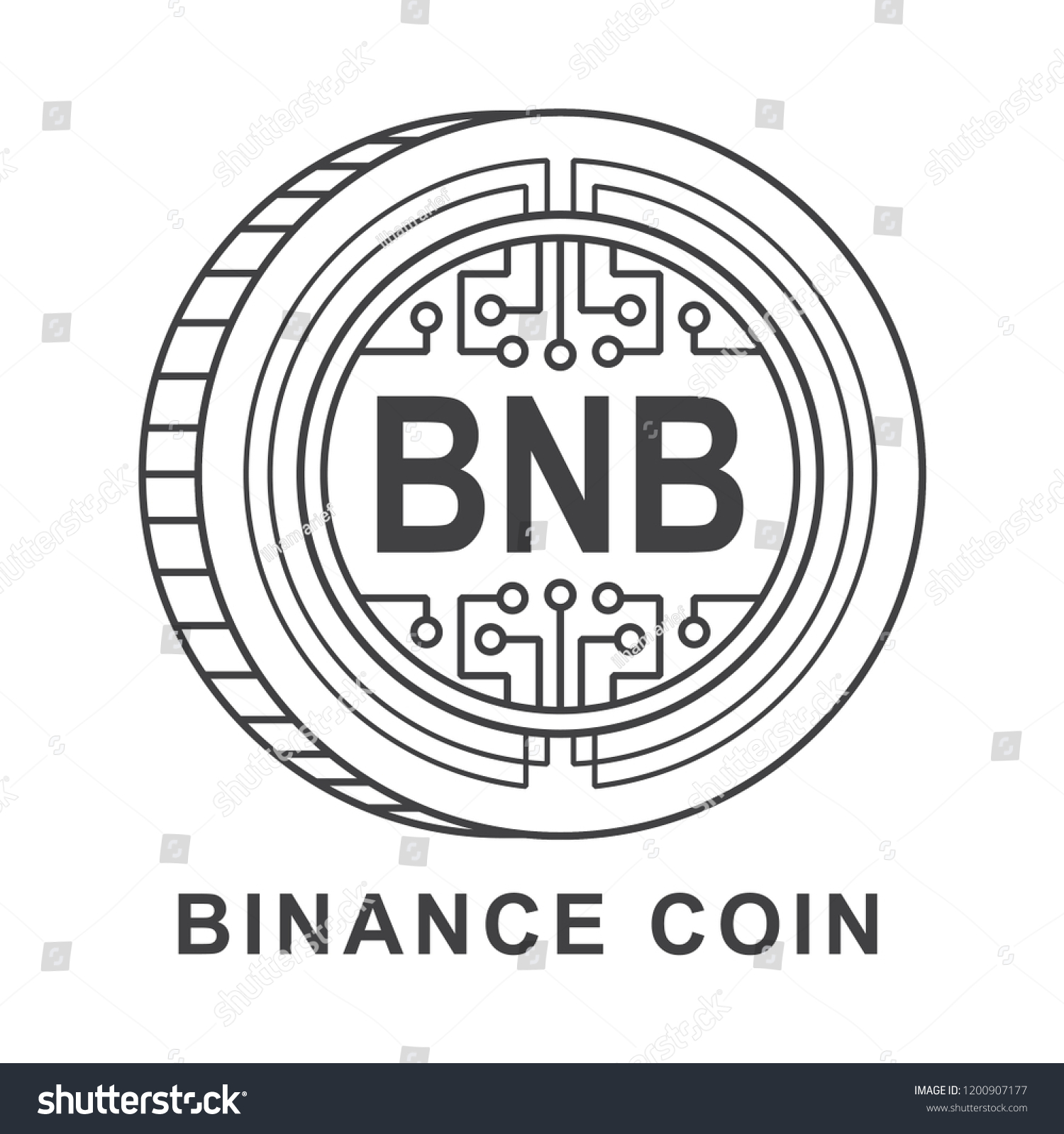 SVG of binance coin  Cryptocurrency  icon outline svg