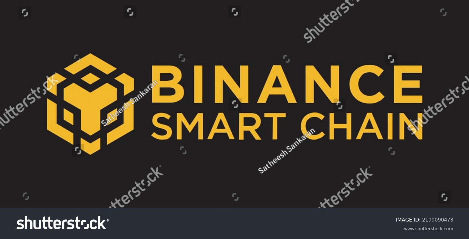 SVG of Binance Smart Chain (BSC) crypto currency logo and symbol vector illustration banner and background template svg