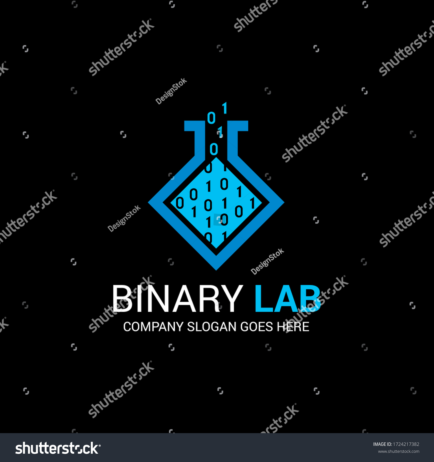 Binary Logo Vector Vector Logo Stock Vector (Royalty Free) 1724217382 ...