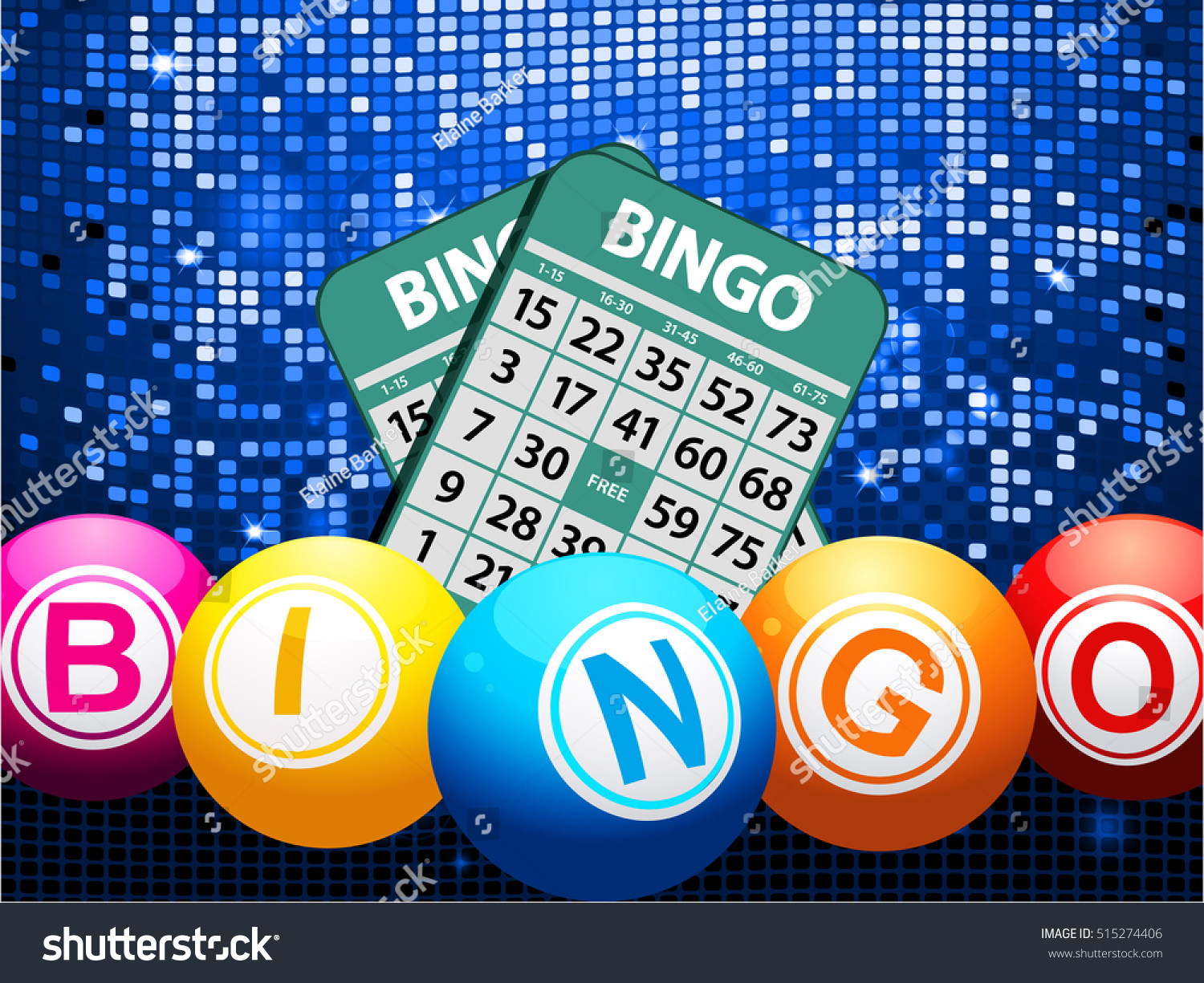 Bingo Balls Jumping Out Red Gift Stock Vector (Royalty Free) 515274406