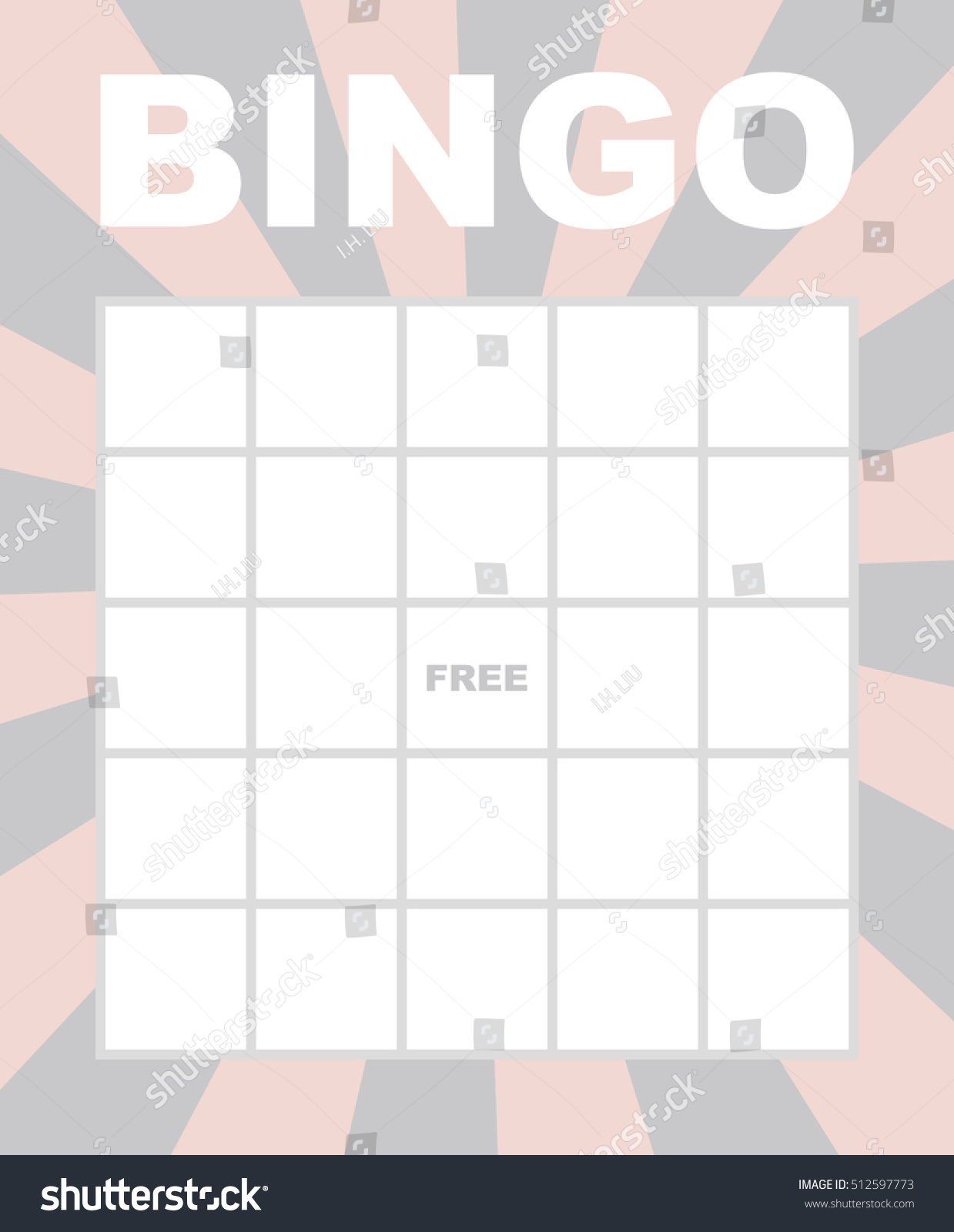 Bingo Card Stock Vector (Royalty Free) 512597773 Shutterstock