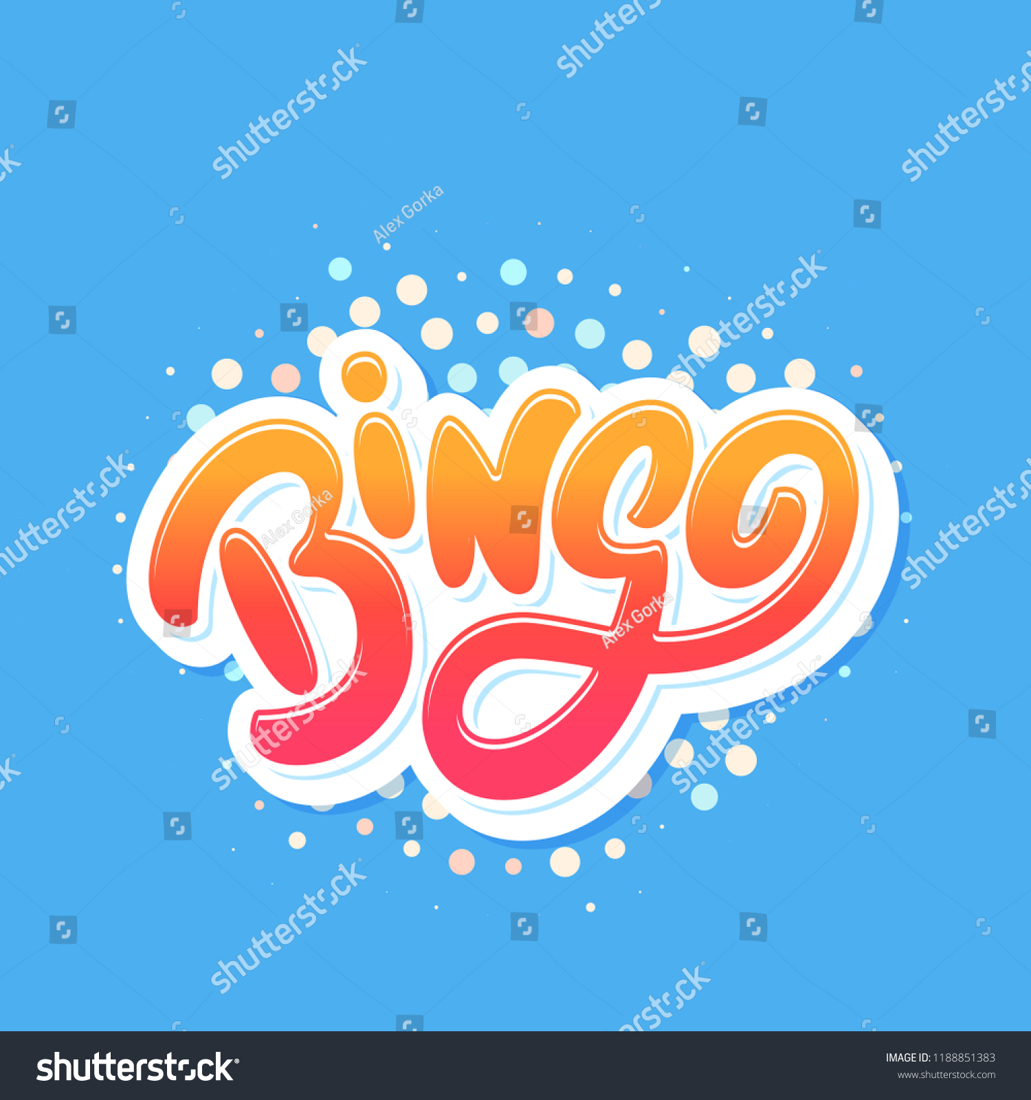 Bingo Vector Card Stock Vector (Royalty Free) 1188851383 | Shutterstock